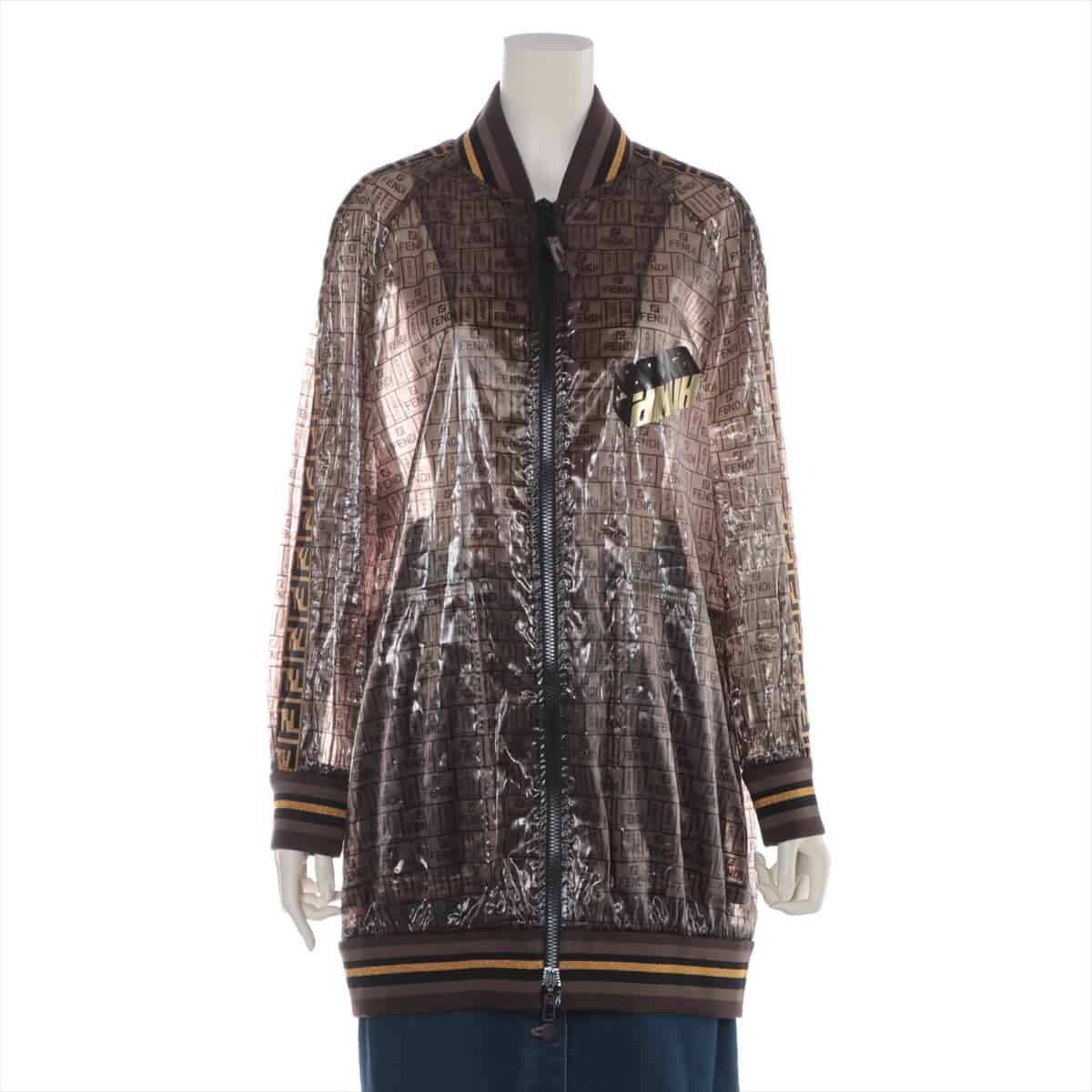 Fendi ZUCCa 19-year Polyester Jacket 42 Ladies' Brown  Rome Amur