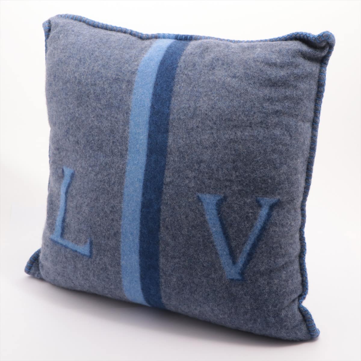 Louis Vuitton B98931 LV Logo AB0199 Cushion Wool & Cashmere Blue