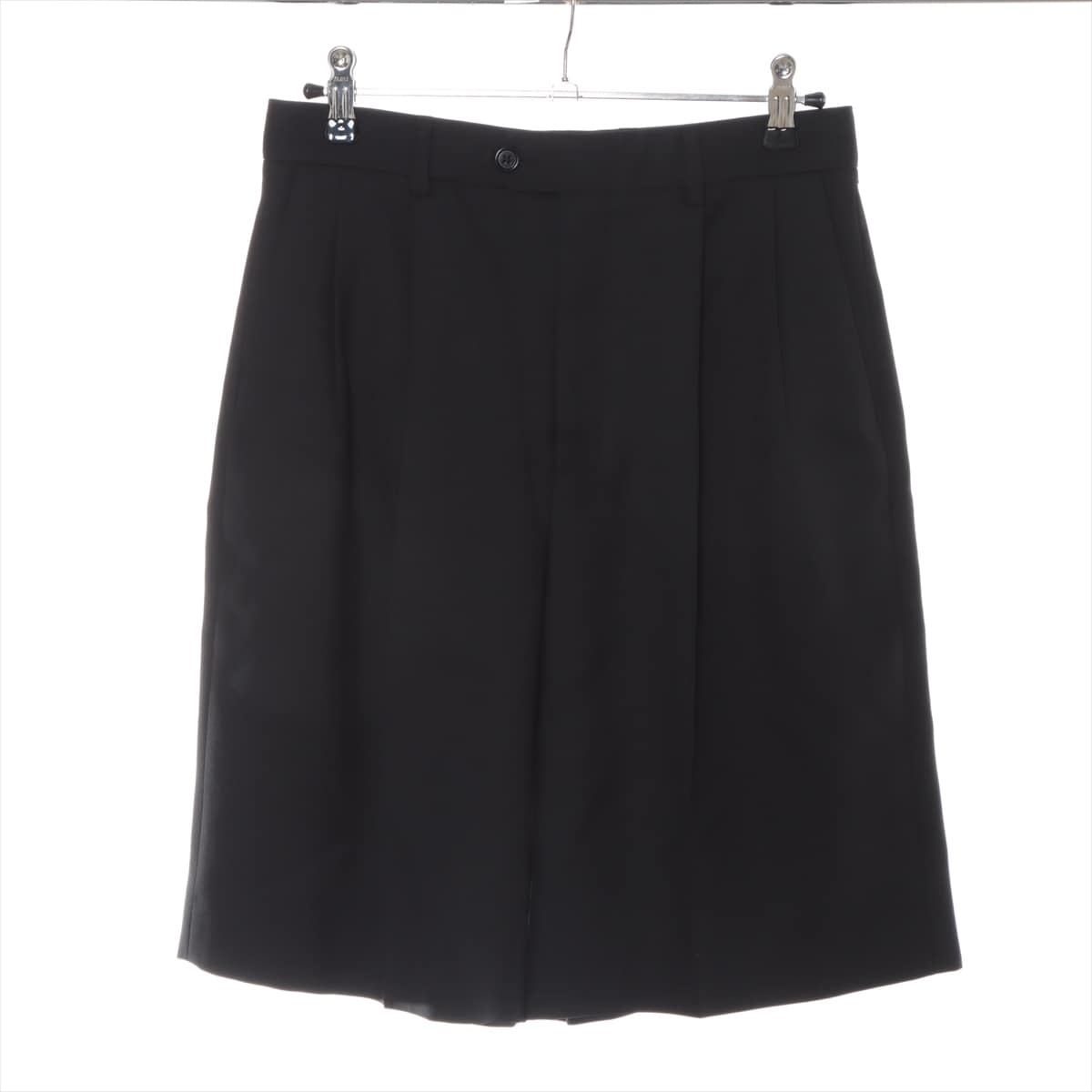 CELINE 21SS Cotton & Wool Short pants 36 Ladies' Black  2P524673D Eddie period Bermuda shorts