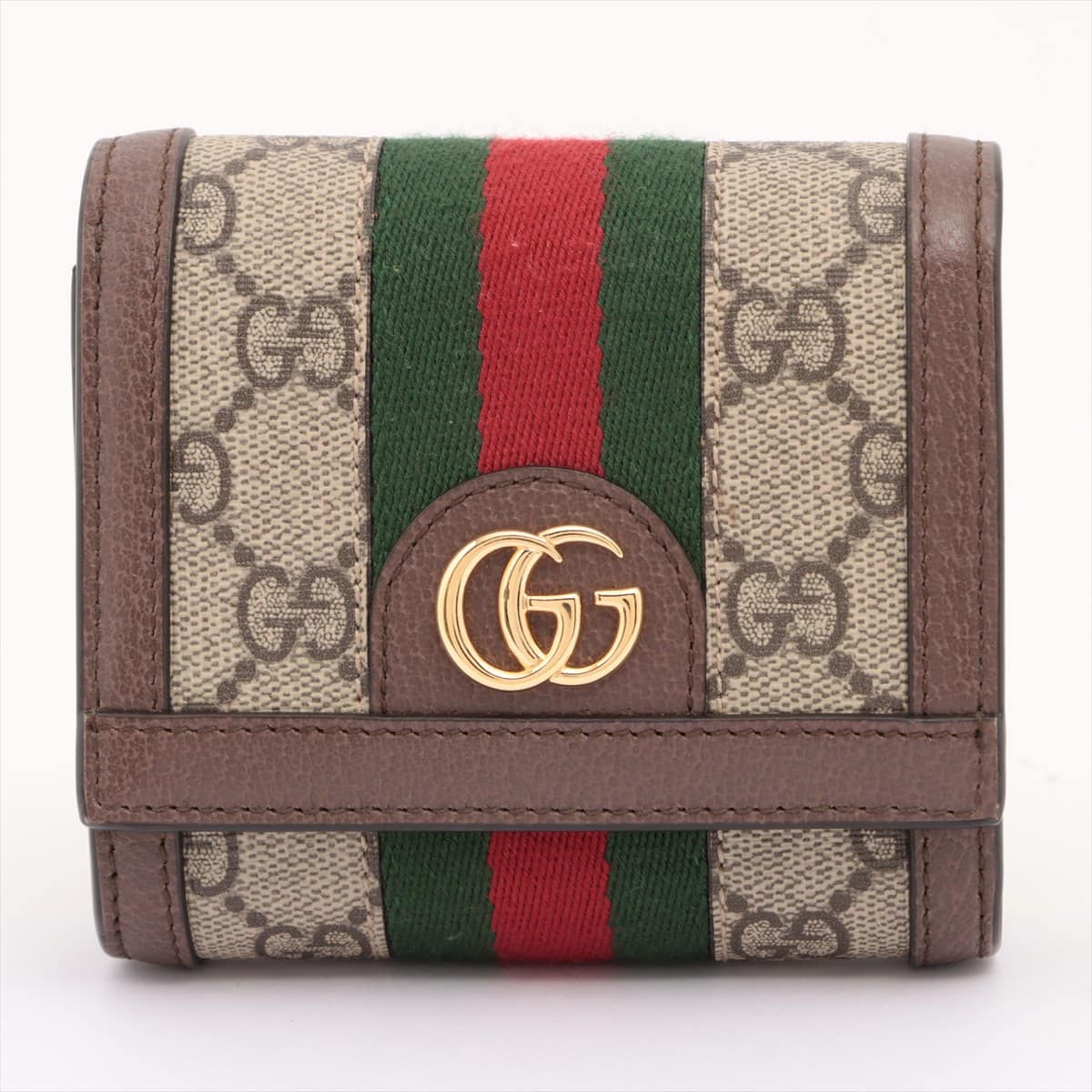 Gucci GG Supreme Ophidia 598662 PVC & leather Wallet Beige