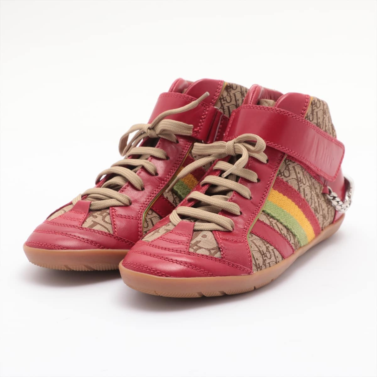 DIOR Trotter Canvas & leather Sneakers 38 Ladies' Multicolor