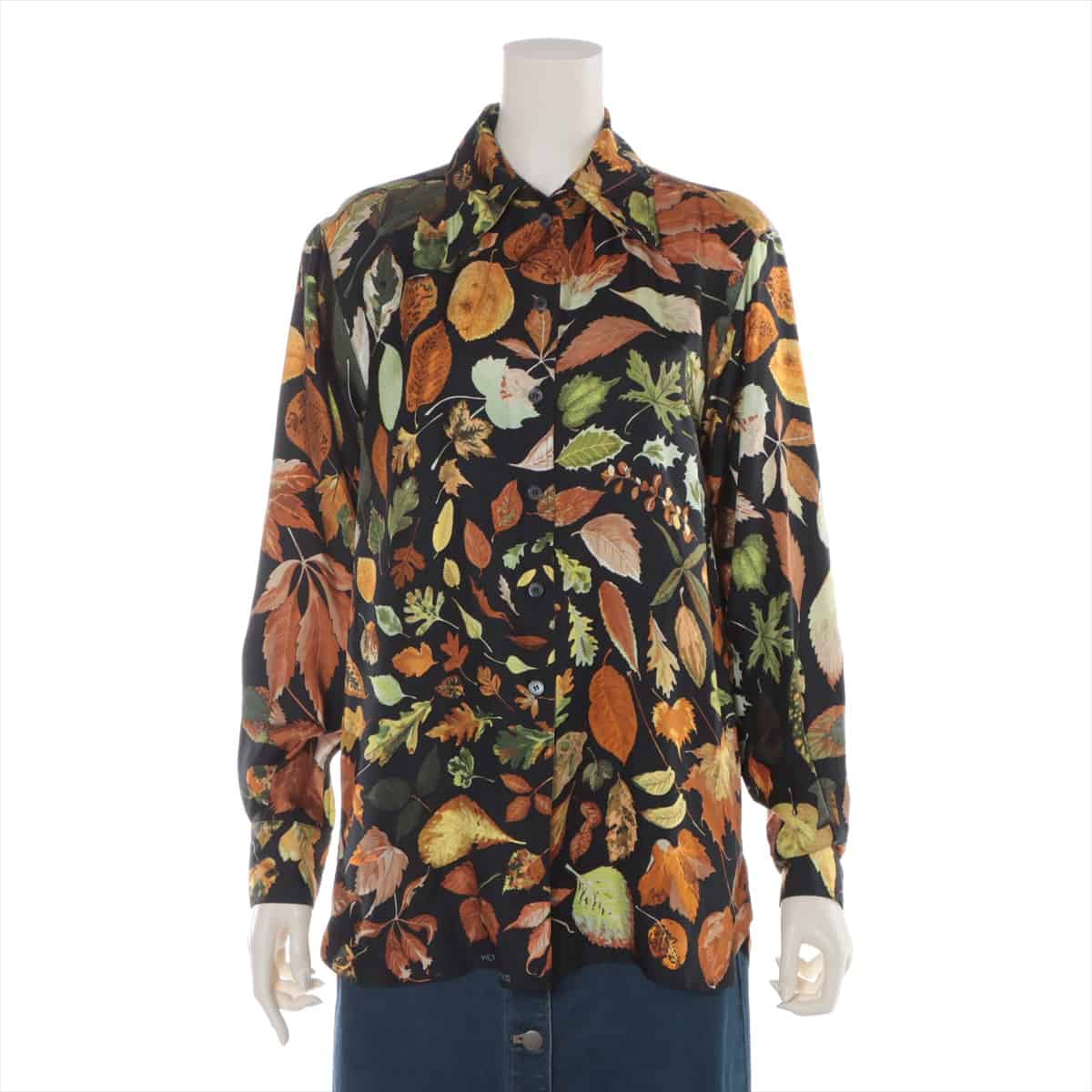 Hermès Margiela Silk Shirt 38 Ladies' Multicolor