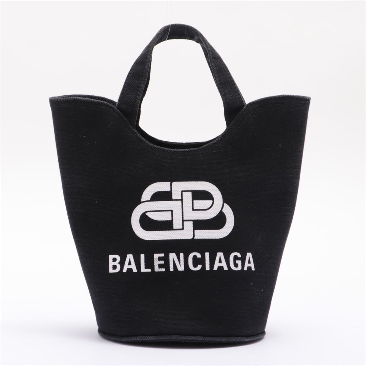 Balenciaga Wave canvas 2way handbag Black 619979