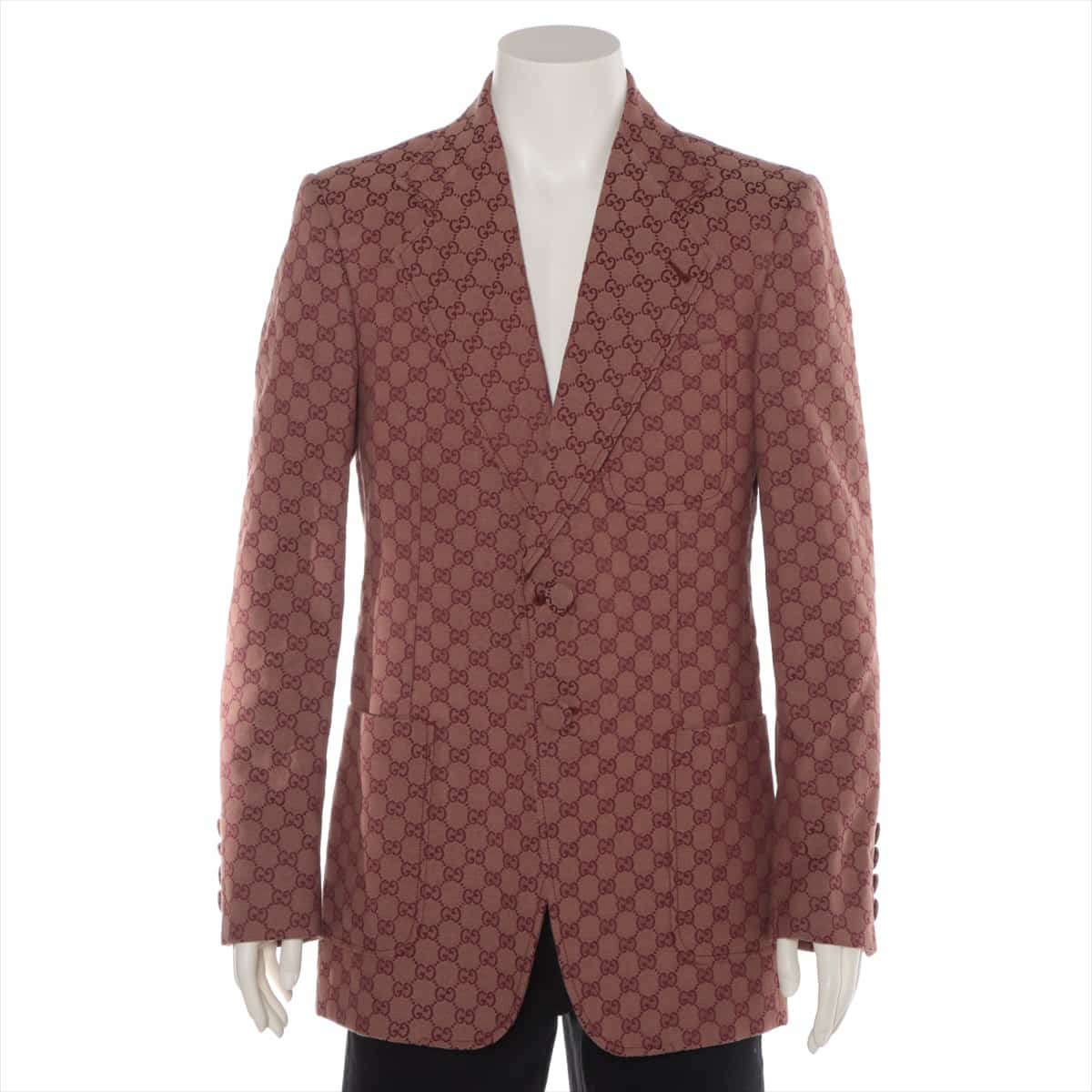 Gucci GG Canvas 18 years Cotton & Polyester Tailored jacket 50 Men's Red  563510