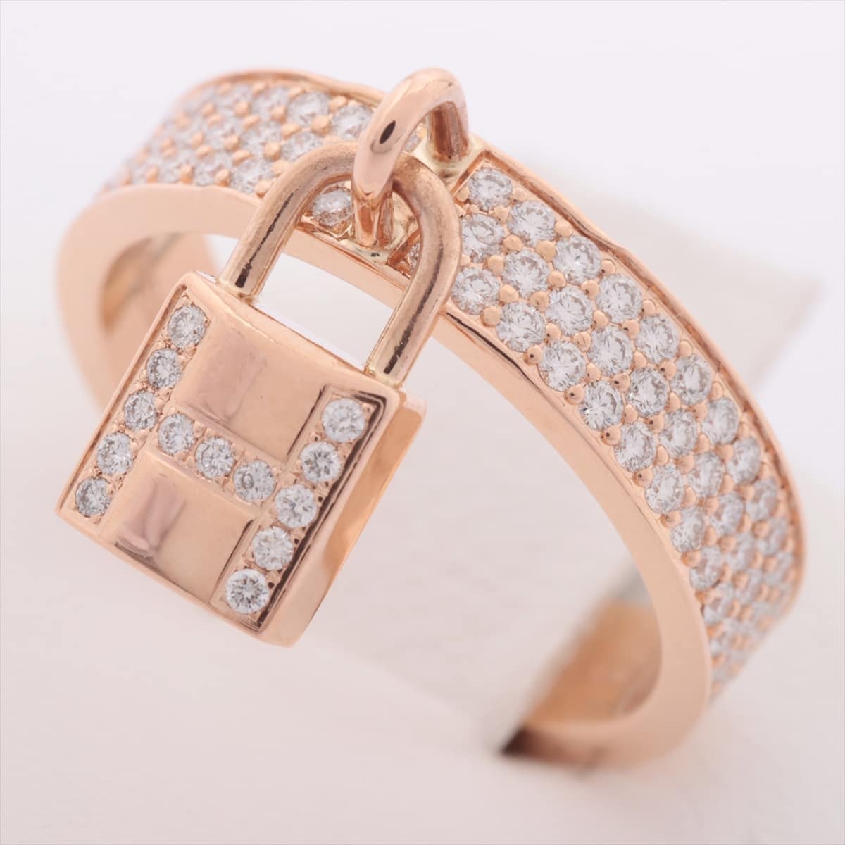 Hermès Kelly diamond rings 750(PG) 5.9g 50