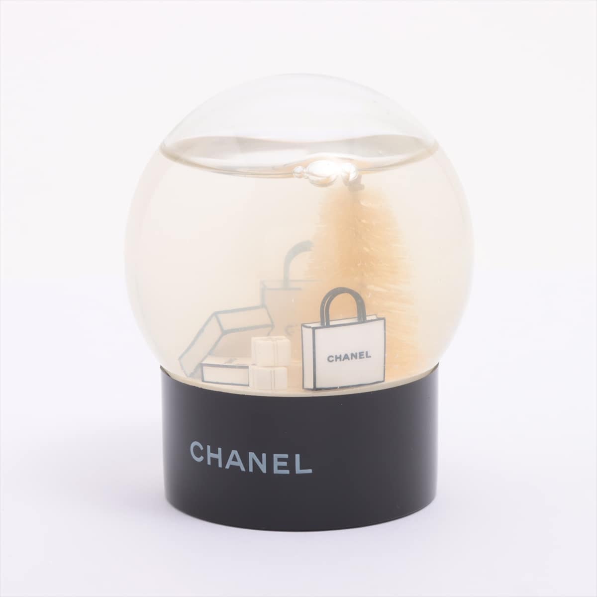 Chanel Logo Snowdome Plastic Clear