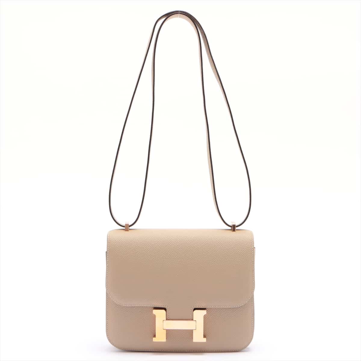 Hermès Mini Constance 3 Verso Veau Epsom Trench Gold Metal fittings A:2017