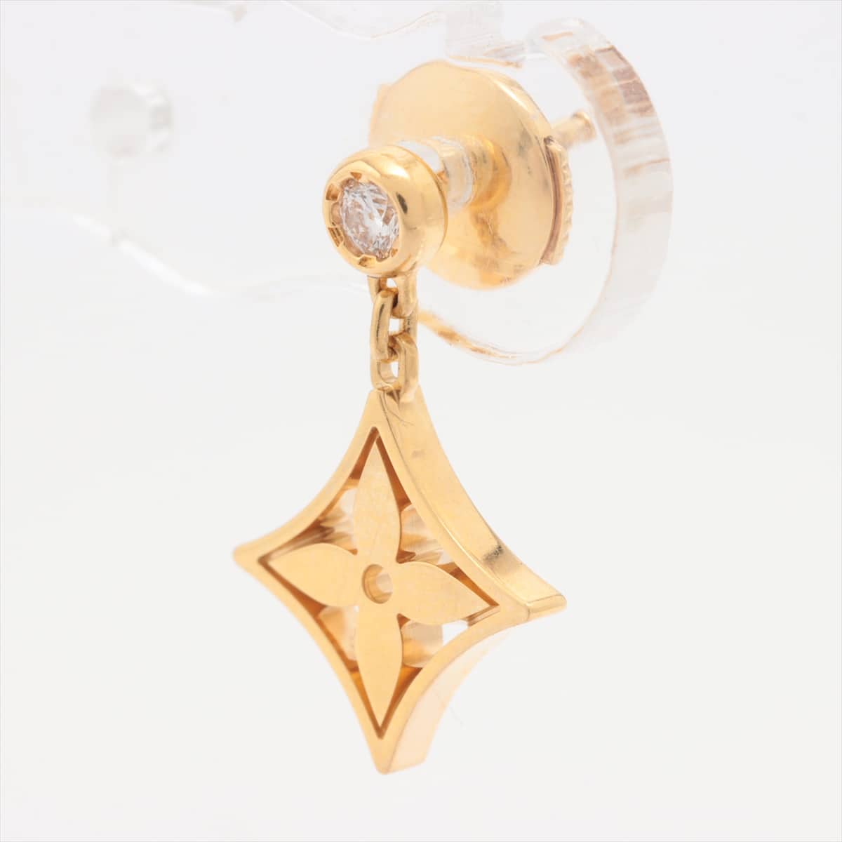 Louis Vuitton Puz Monogram Idylle diamond Single Piercing jewelry 750(YG) 1.3g