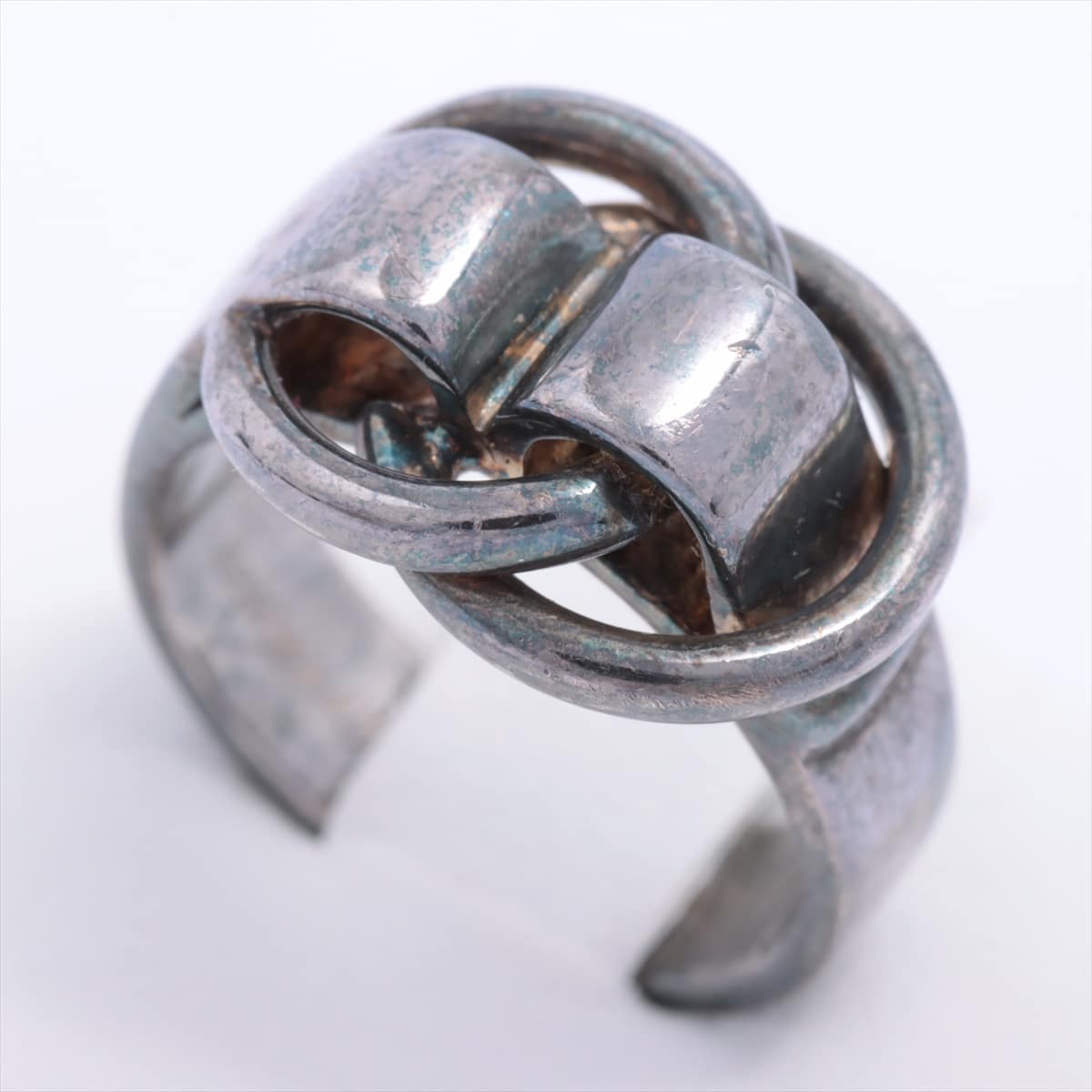 Hermès Deux Anneaux rings 925 6.6g Silver