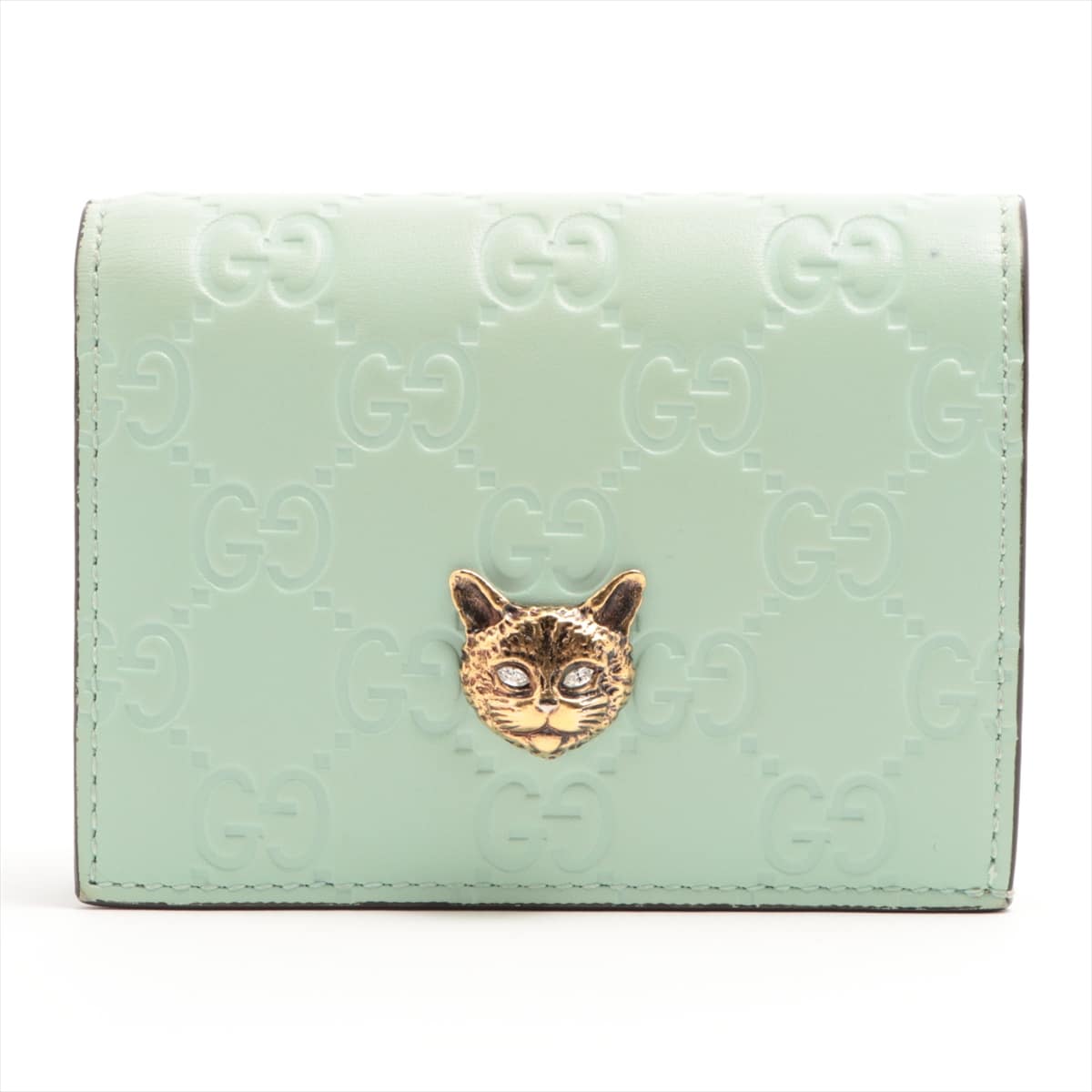 Gucci Guccissima 548057 Leather Wallet Green