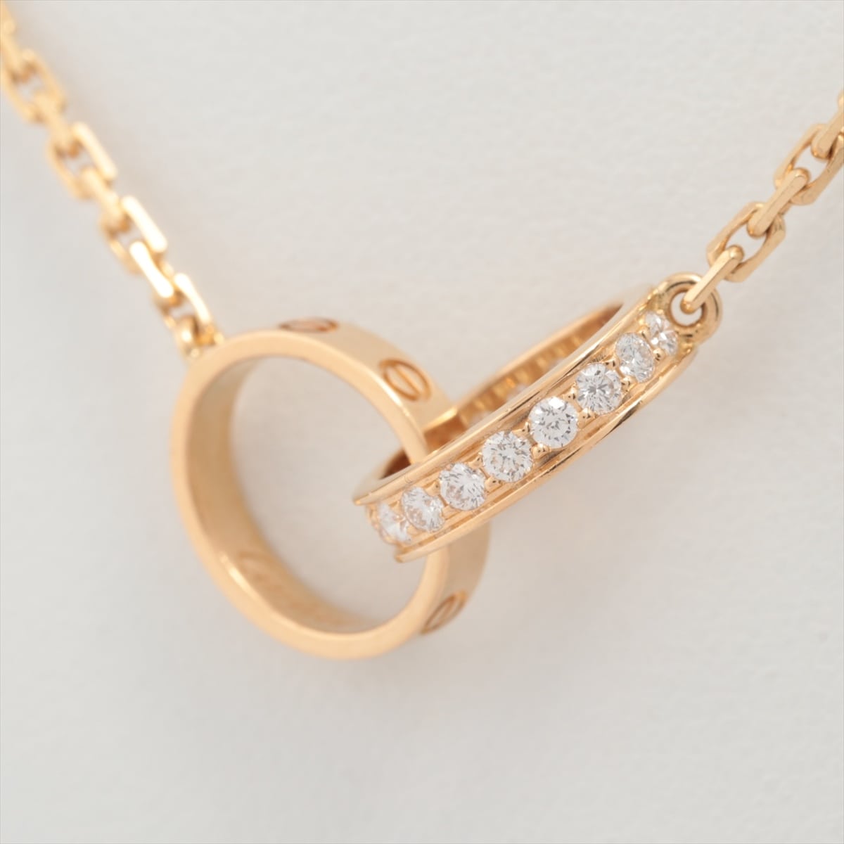 Cartier Baby Love diamond Necklace 750(YG) 6.7g