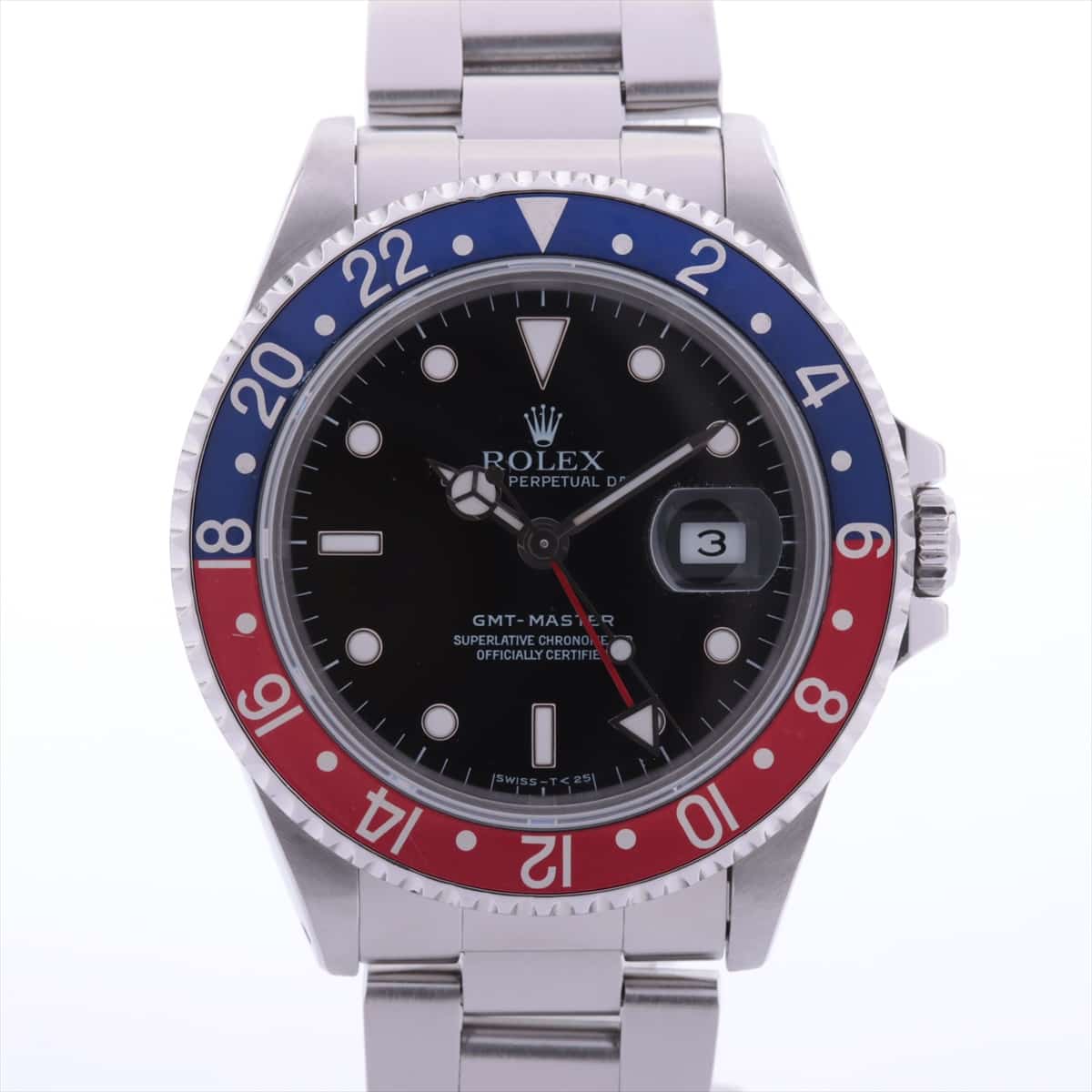 [Chrono] Rolex GMT Master Ⅰ 16700 SS AT Black-Face Extra Link 1