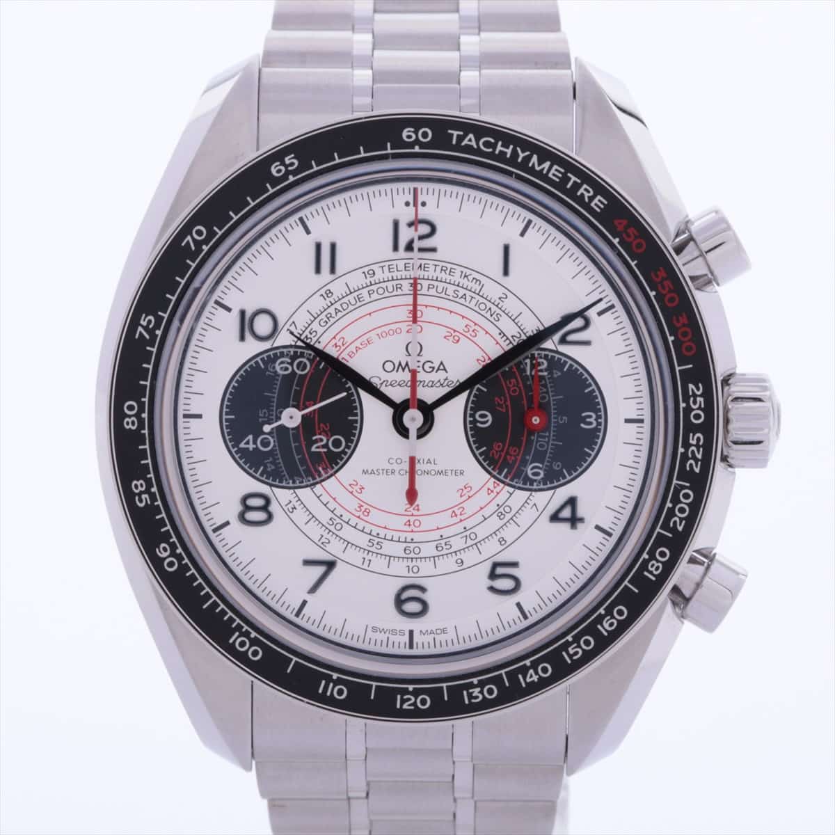 Omega Speedmaster Chronoscope Coaxial Master Chronometer 329.30.43.51.02.002 SS AT White-Face Extra-Link 6