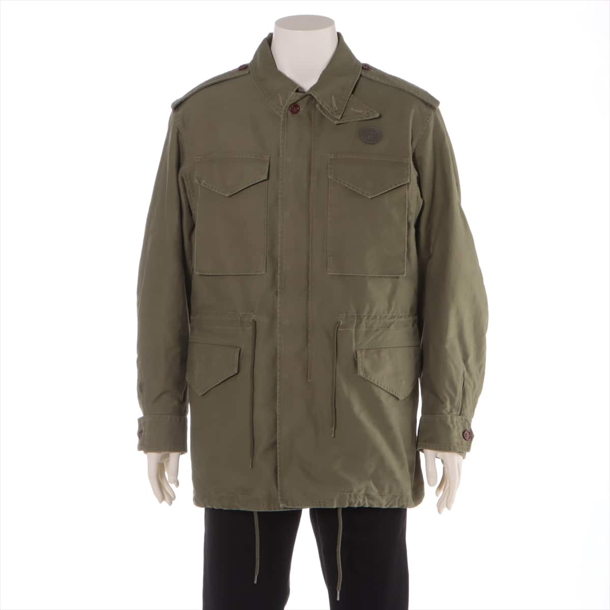 Gucci x Disney Cotton Military jacket 48 Men's Khaki  640355 Donald Duck Print