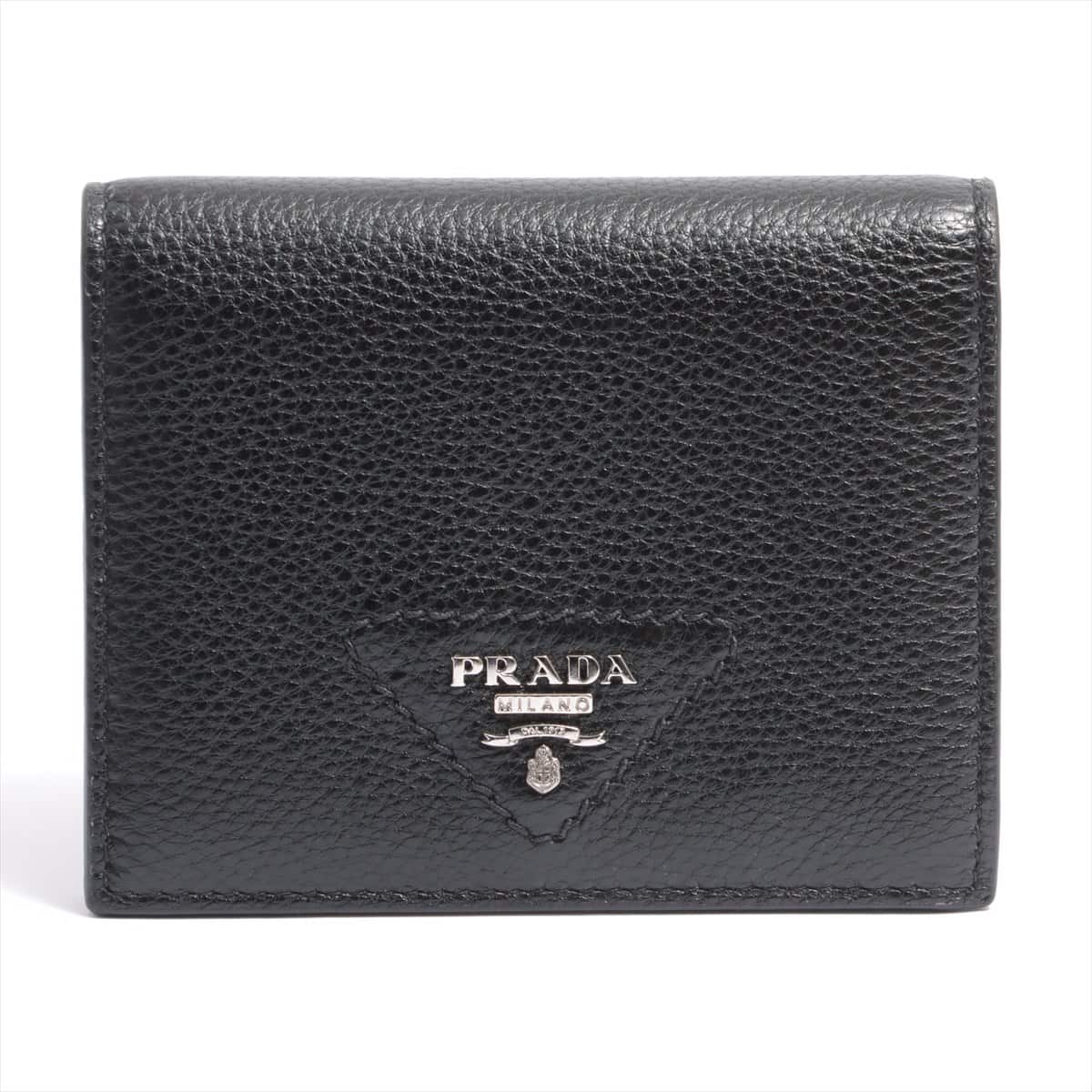 Prada 1MV204 Leather Wallet Black