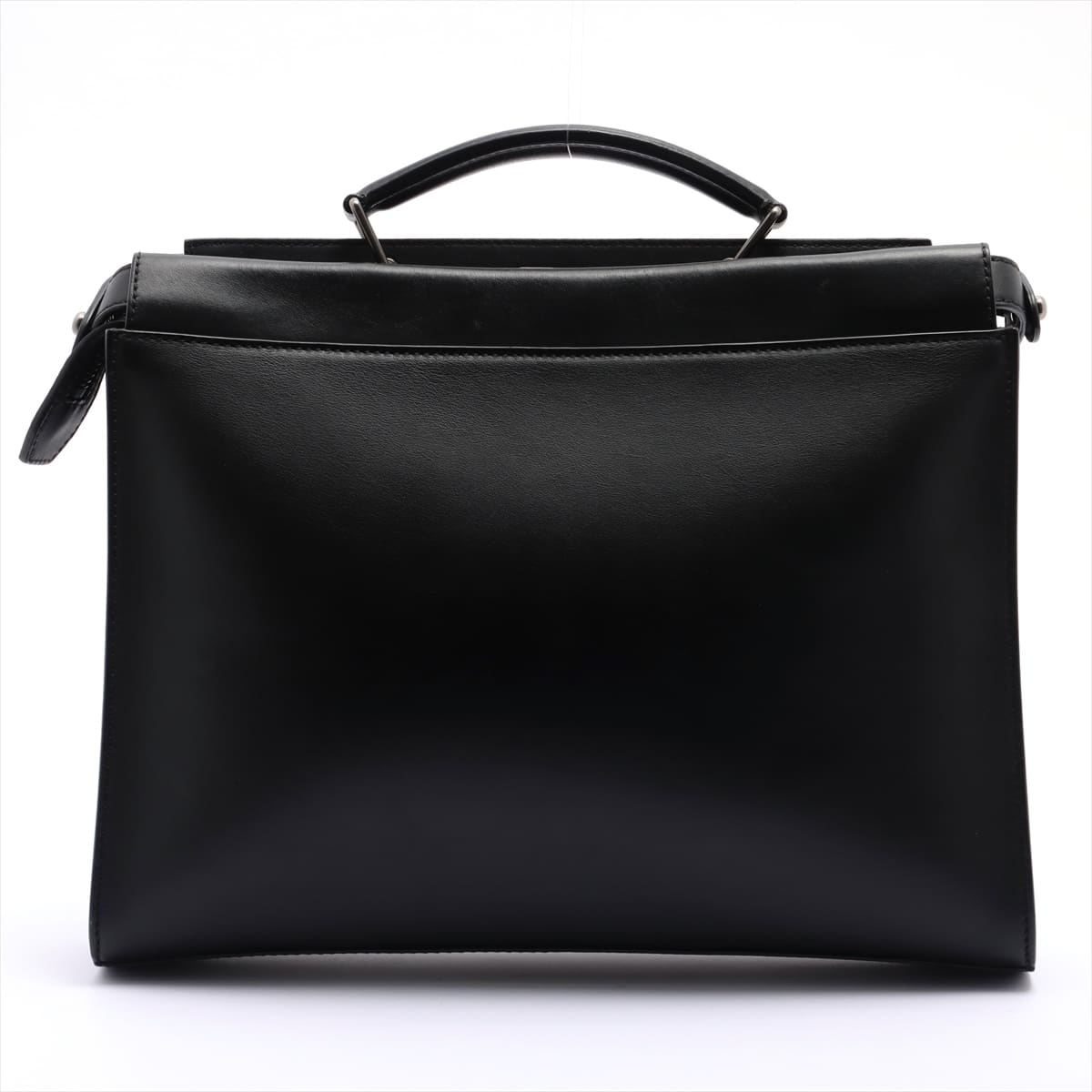 Fendi Peekaboo Fit Leather 2way handbag Black 7VA406