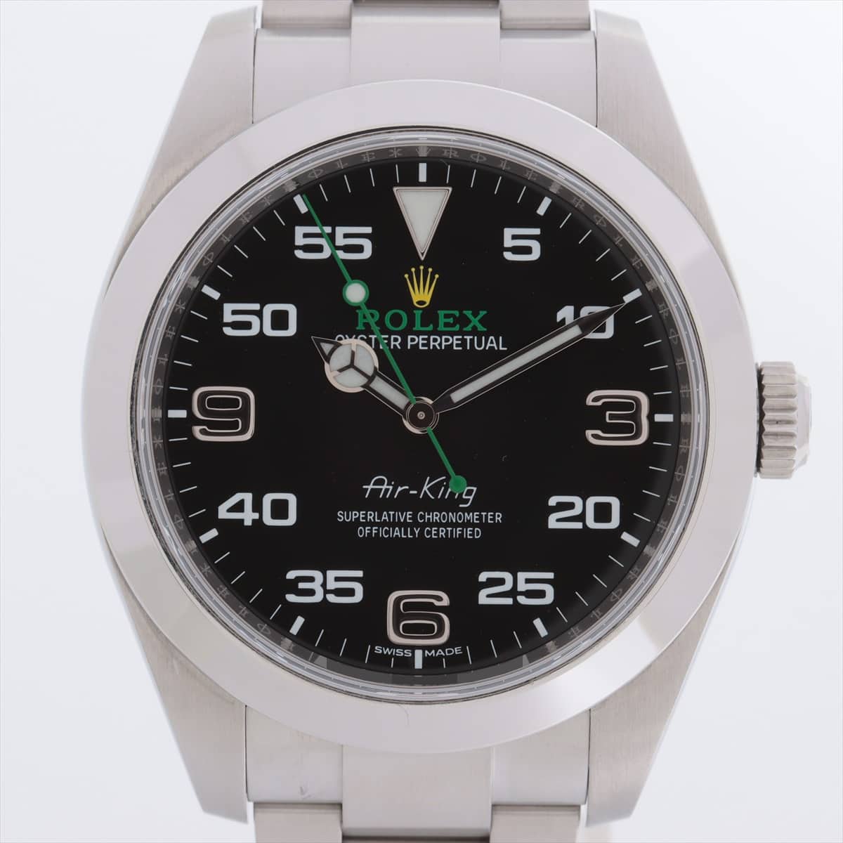 Rolex Air King 116900 SS AT Black-Face