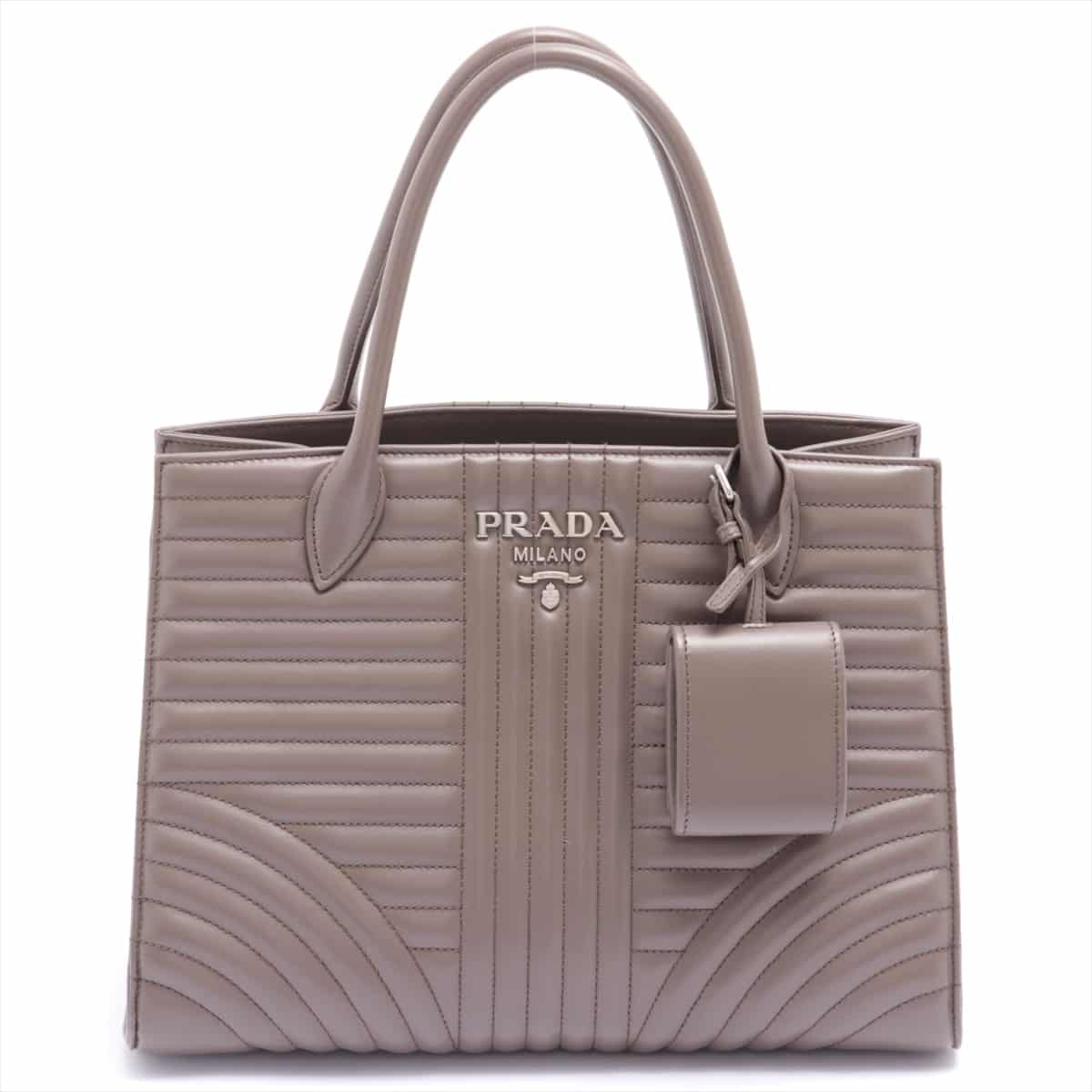 Prada Leather 2way handbag Brown 1BA165