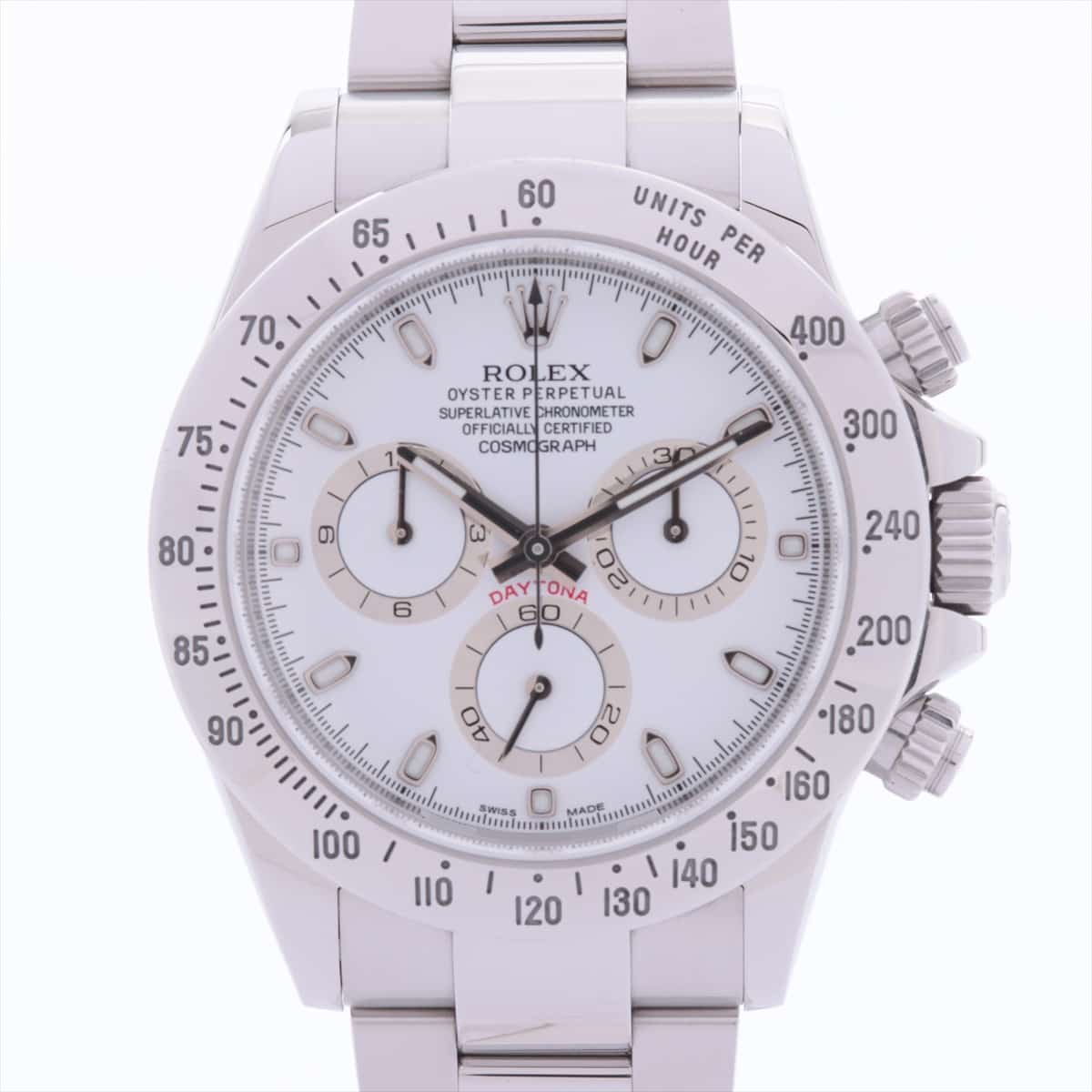Rolex Daytona 116520 SS AT White-Face Extra Link 1