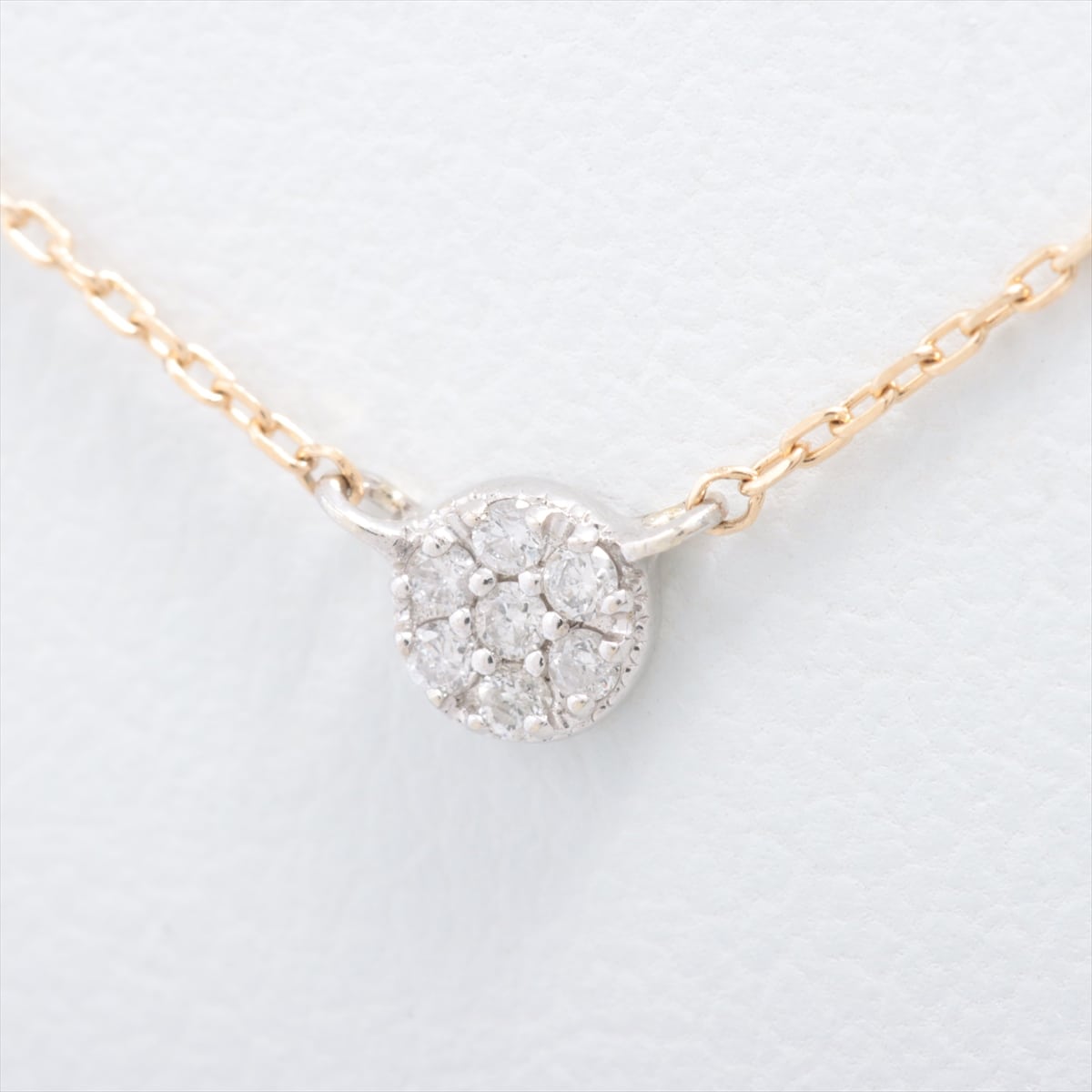 Ete diamond Necklace K10(YG×WG) 0.7g