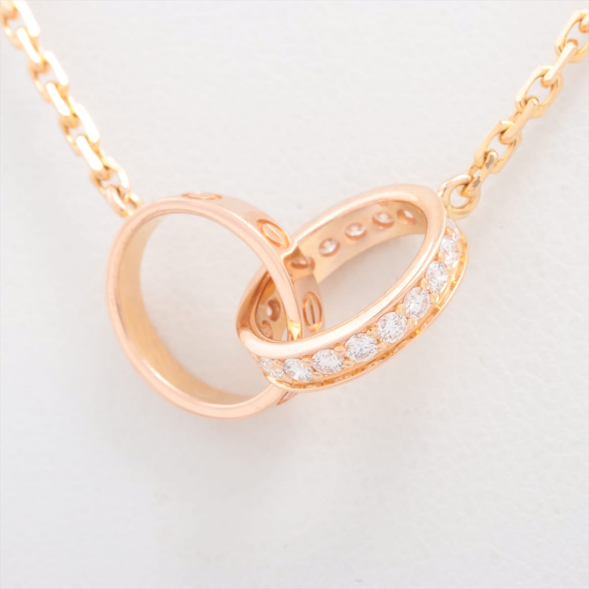 Cartier Baby Love diamond Necklace 750(PG) 6.1g