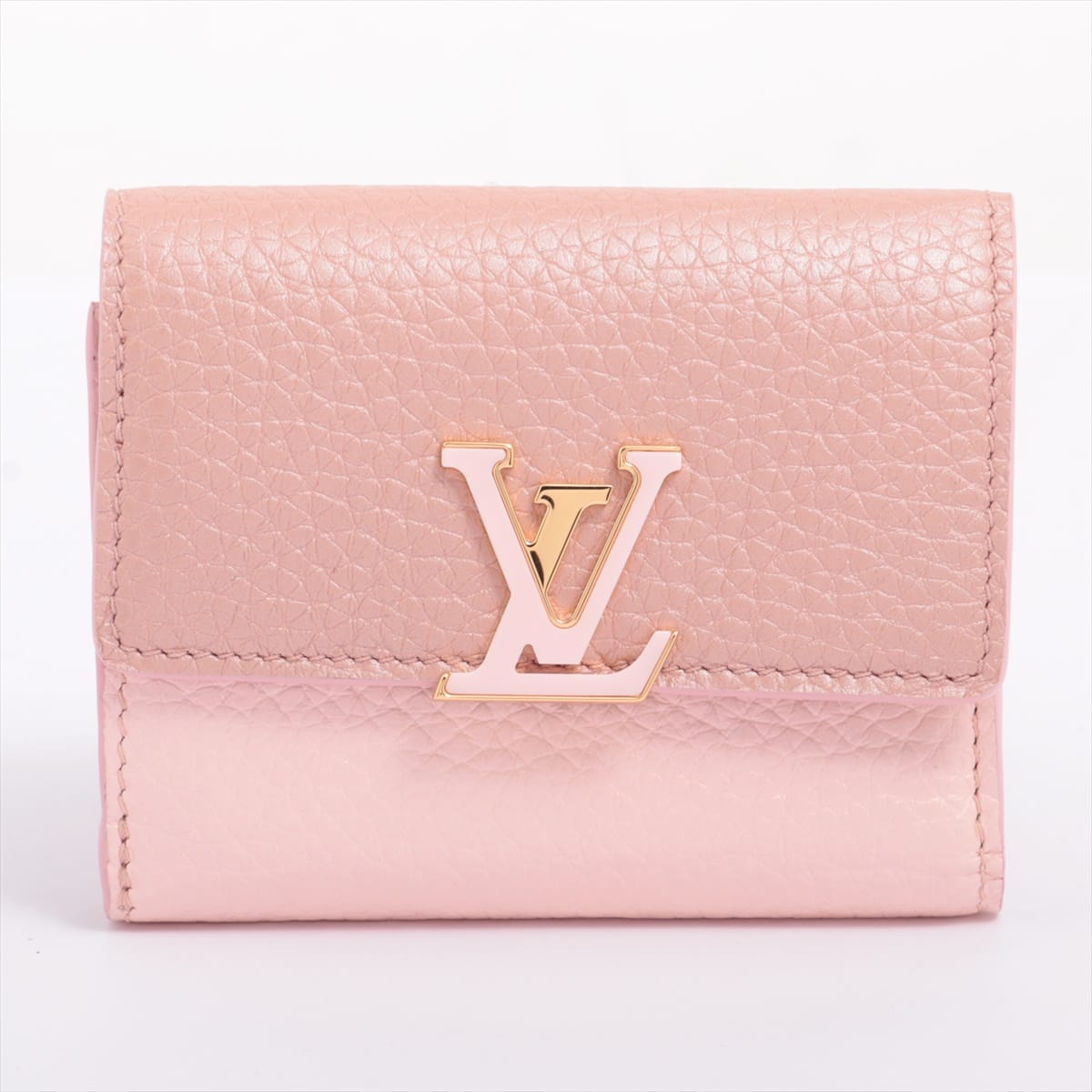Louis Vuitton Taurillon Wallet Capucines XS M80986 rose metallic Japan limited color