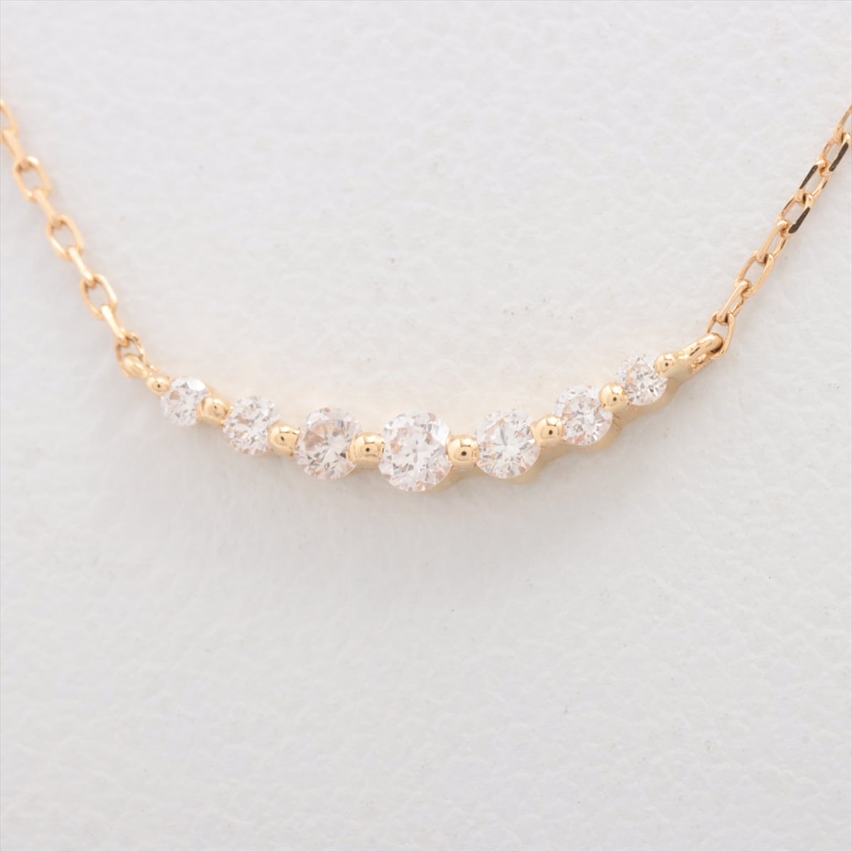 Aget diamond Necklace K18(YG) 1.2g
