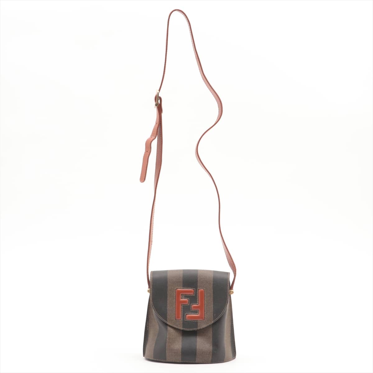 Fendi Pecan PVC Shoulder bag Brown