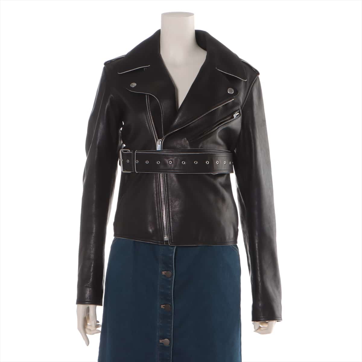 CELINE Leather Leather jacket 36 Ladies' Black  Phoebe