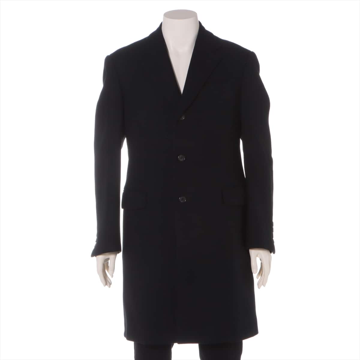 Prada Wool Chester coat 46 Men's Black