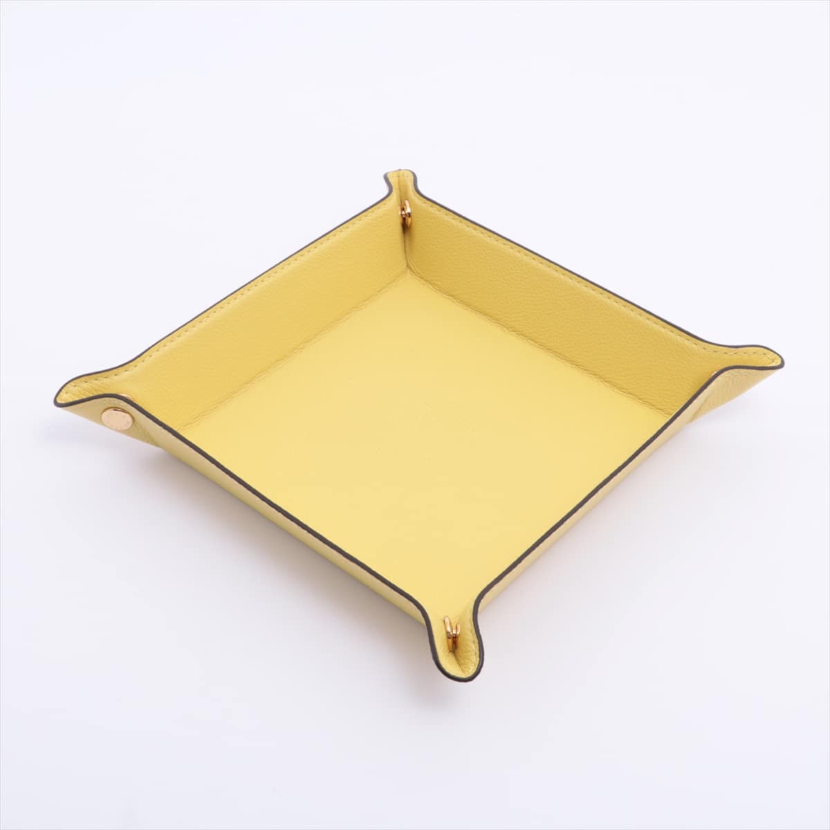 Louis Vuitton Accessory tray GP & Leather Yellow Not for Sale Jewelry trays