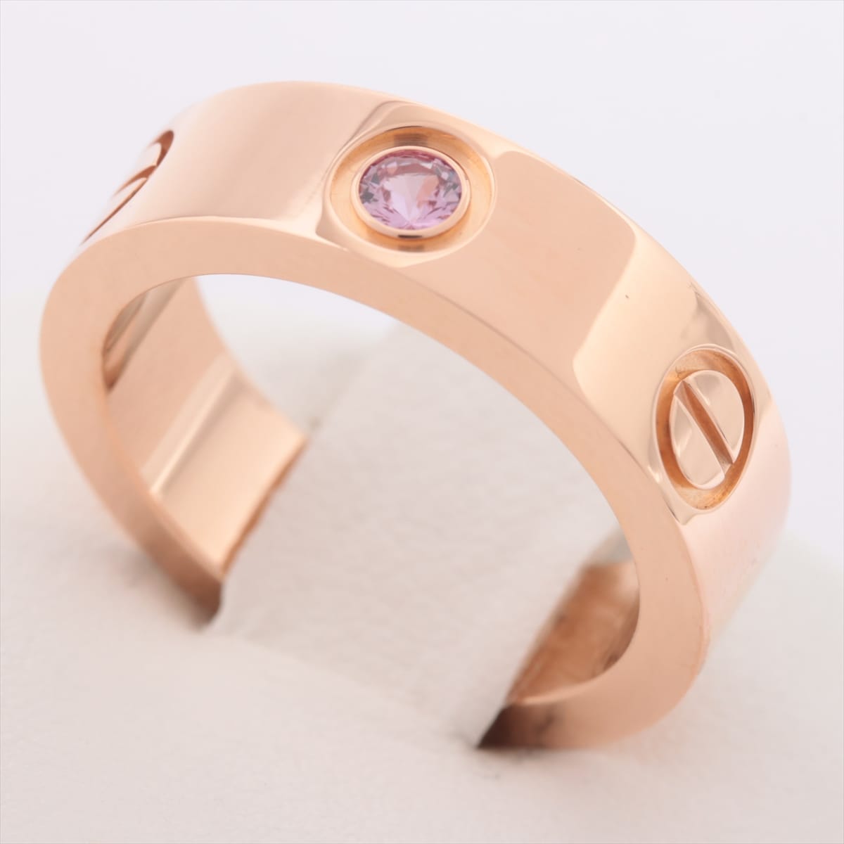 Cartier Love 1P Pink sapphire rings 750(PG) 9.4g 51