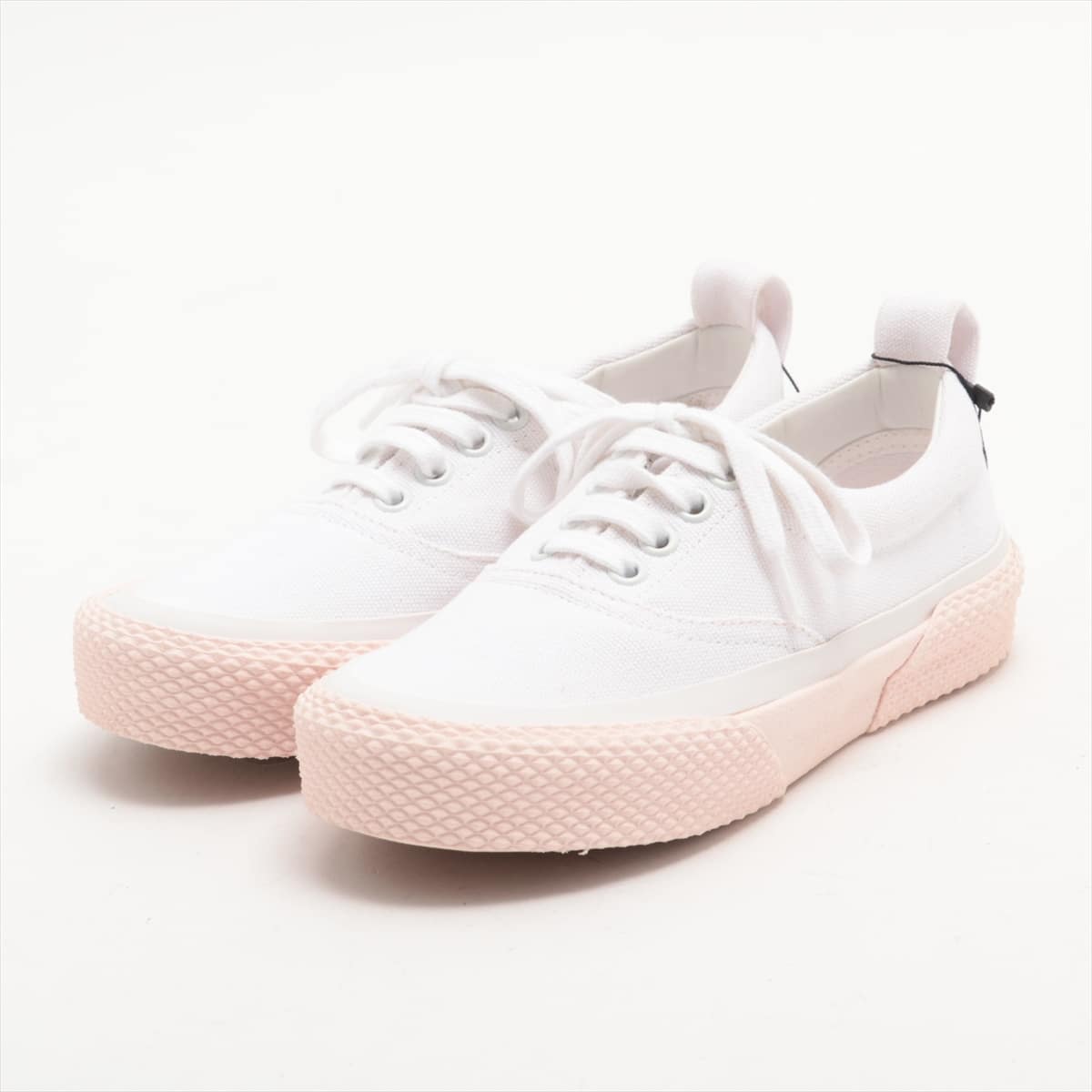 CELINE canvas Sneakers 34 Ladies' White x pink