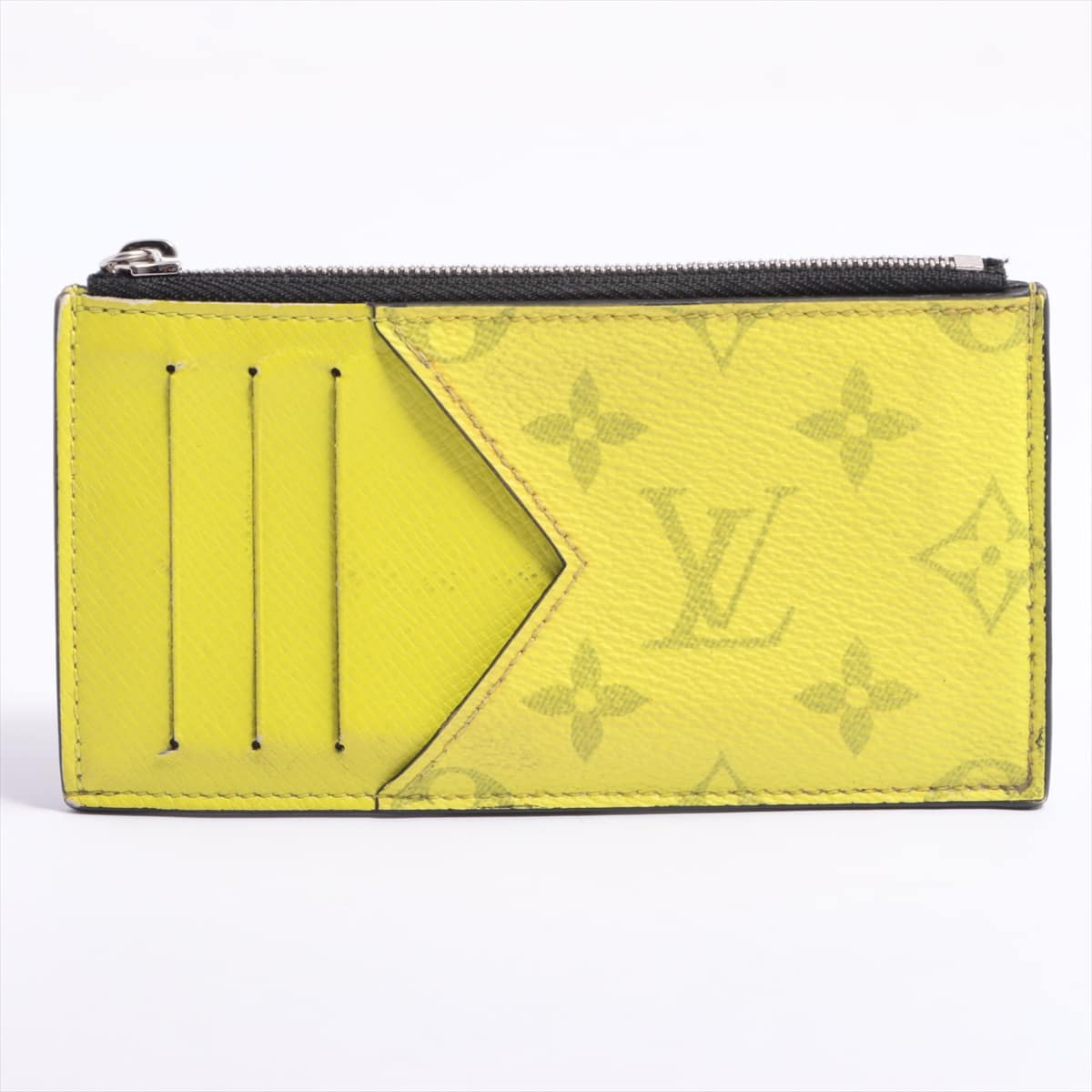 Louis Vuitton Taiga Llama Coin card folders M30320 Yellow Coin purse