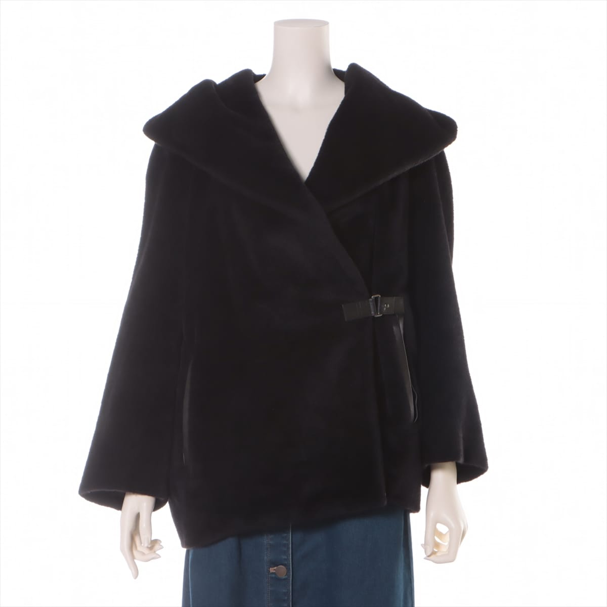 Hermès Wool x alpaca Jacket Ladies' Black
