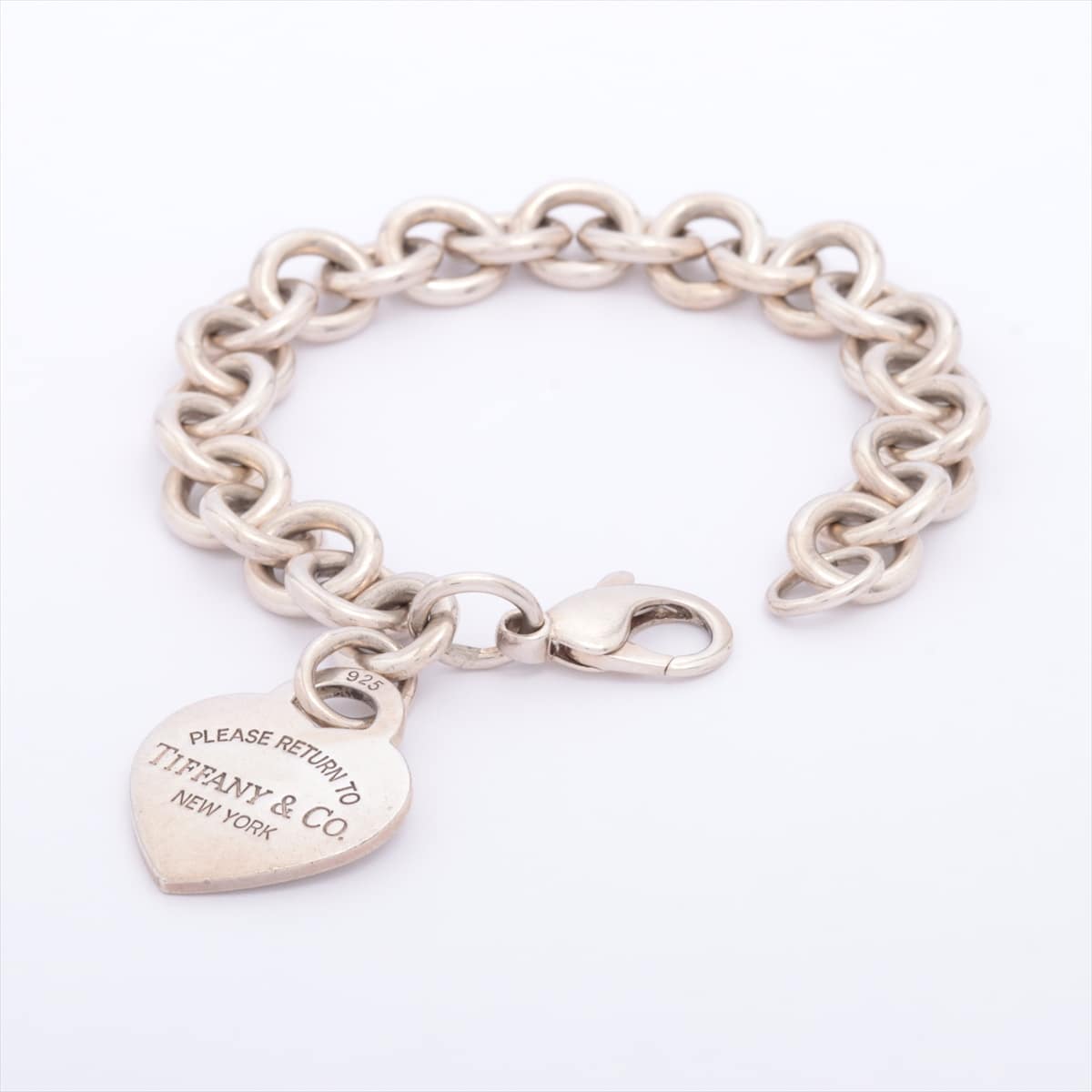 Tiffany Return To Tiffany Heart Tag Bracelet 925 34.3g Silver