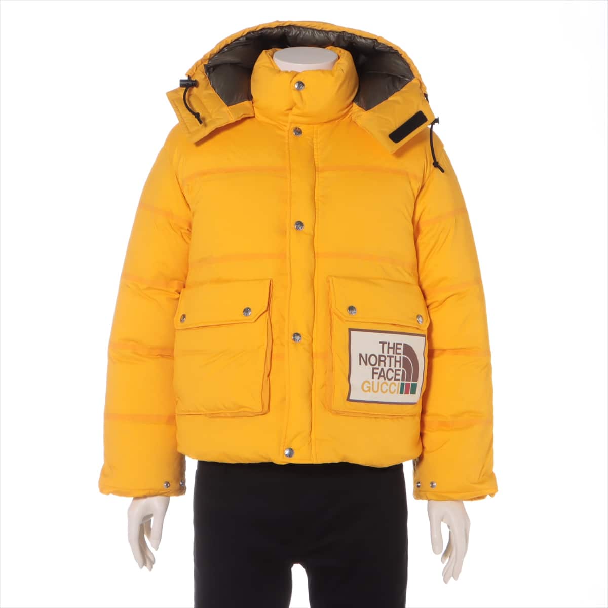 Gucci x North Face Nylon Down jacket XXS Men's Yellow