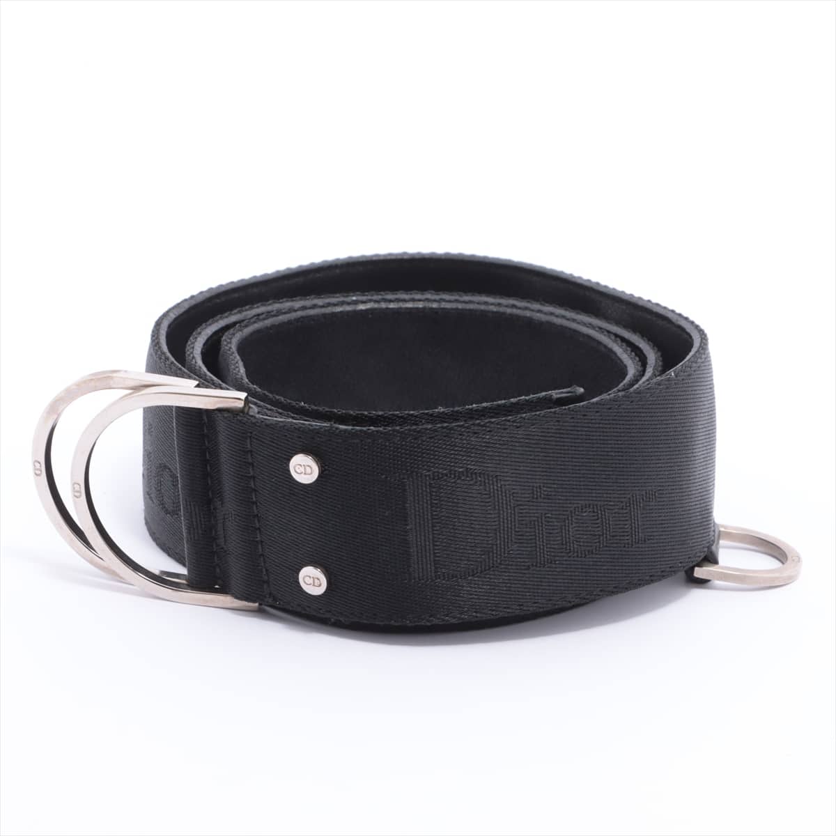 Christian Dior Belt Nylon & Leather Black