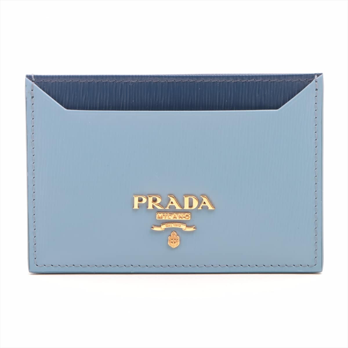 Prada 1MC208 Leather Card Case Blue