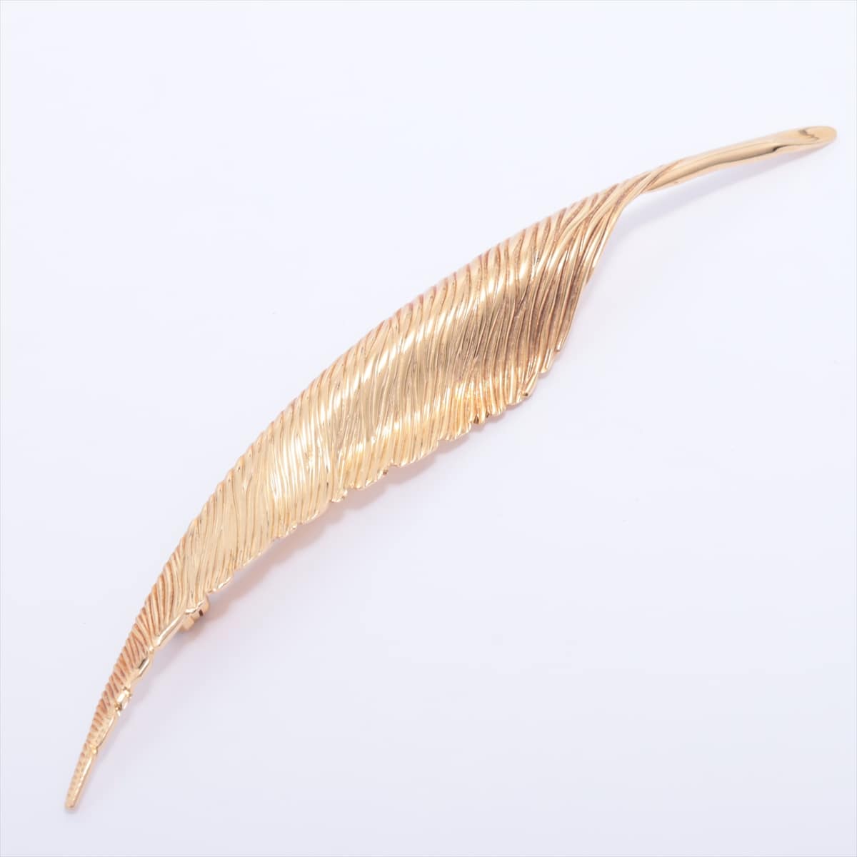 Christian Dior Leaf Brooch GP Gold