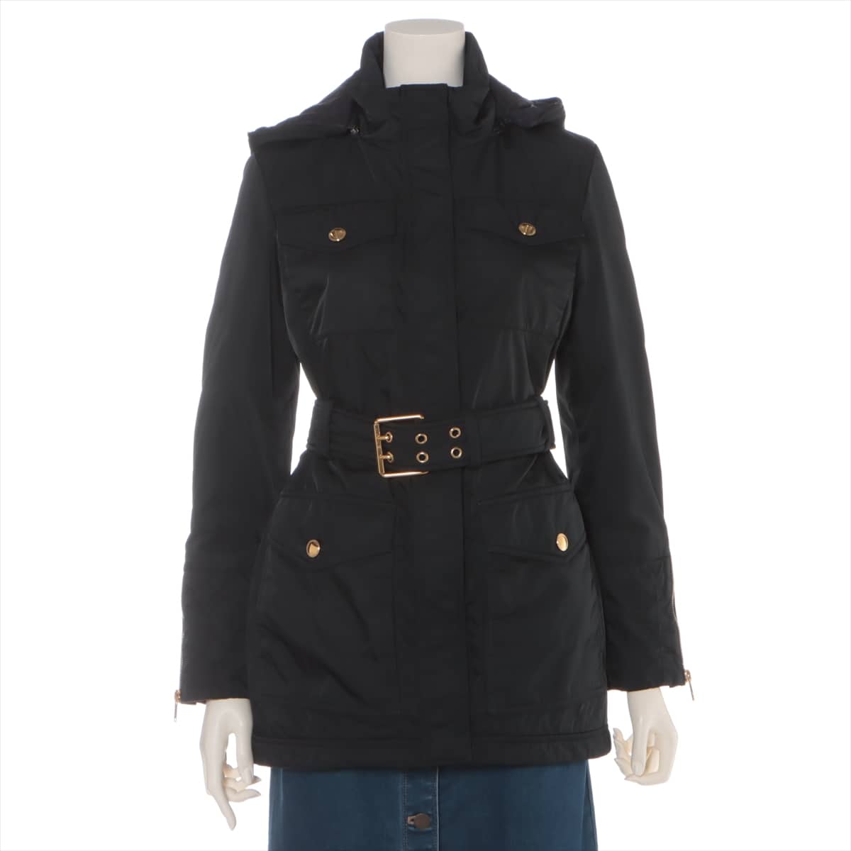 Gucci 12 years Polyester & Nylon Insulated jacket 38 Ladies' Black  297644 Removable hood