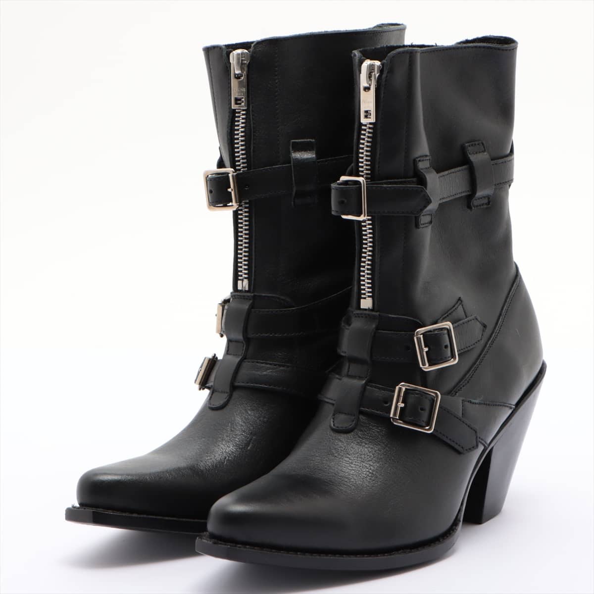 CELINE Leather Boots 36 Ladies' Black
