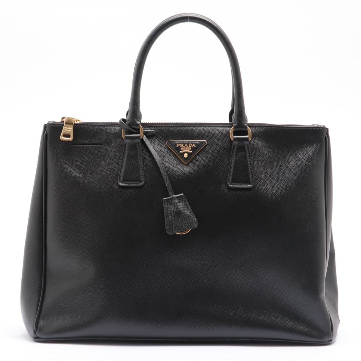 Prada Saffiano Lux Galeria Leather Hand bag Black