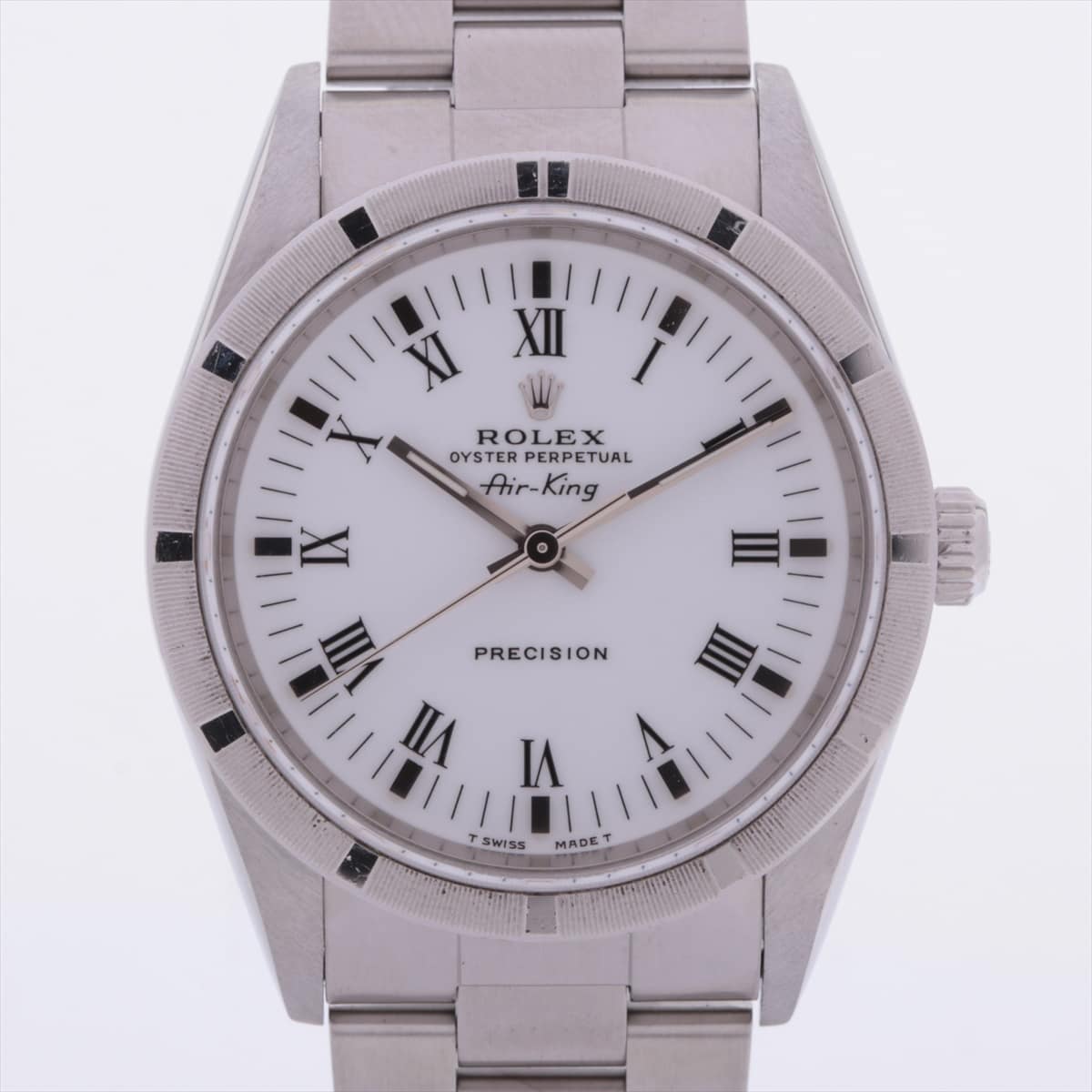 Rolex Air King 14010 SS AT White-Face