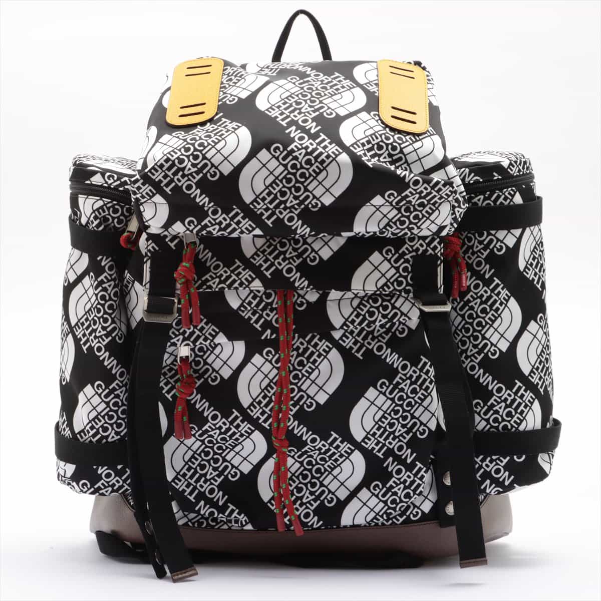 Gucci x North Face Nylon & Leather Backpack Black × White 650294