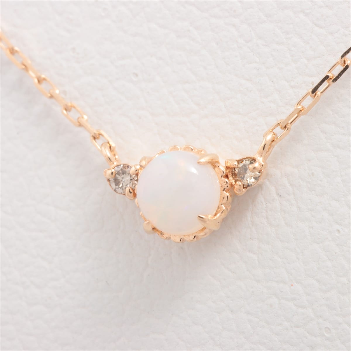 Aget Opal diamond Necklace K10(YG) 0.8g 0.01