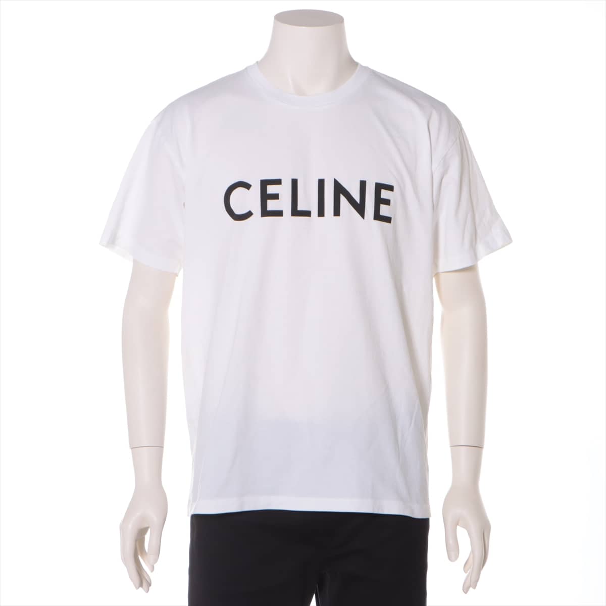 CELINE 21SS Cotton T-shirt S Men's White  2X681501F Eddie period