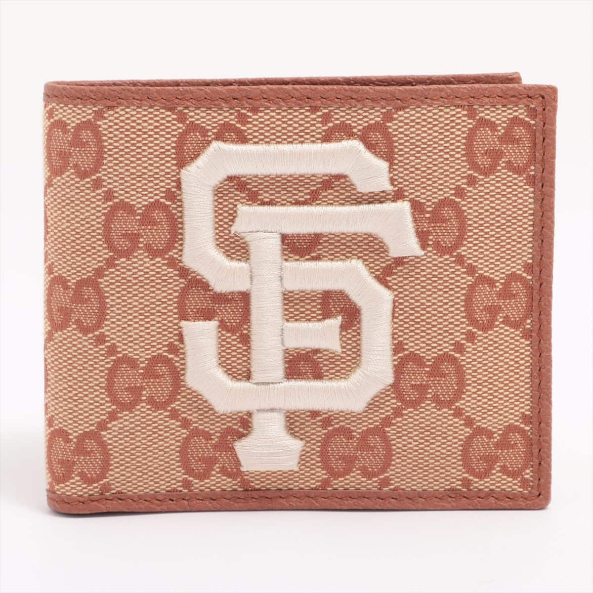 Gucci GG Canvas 547787 Wallet Beige San Francisco Giants