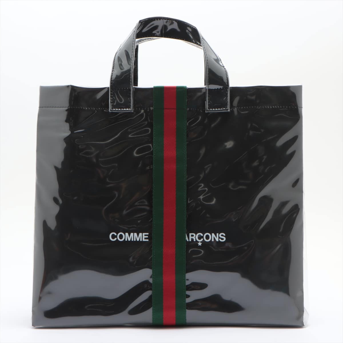 Gucci x Comme des Garcons Sherry Line Vinyl Tote bag Black VAULT Comes with 