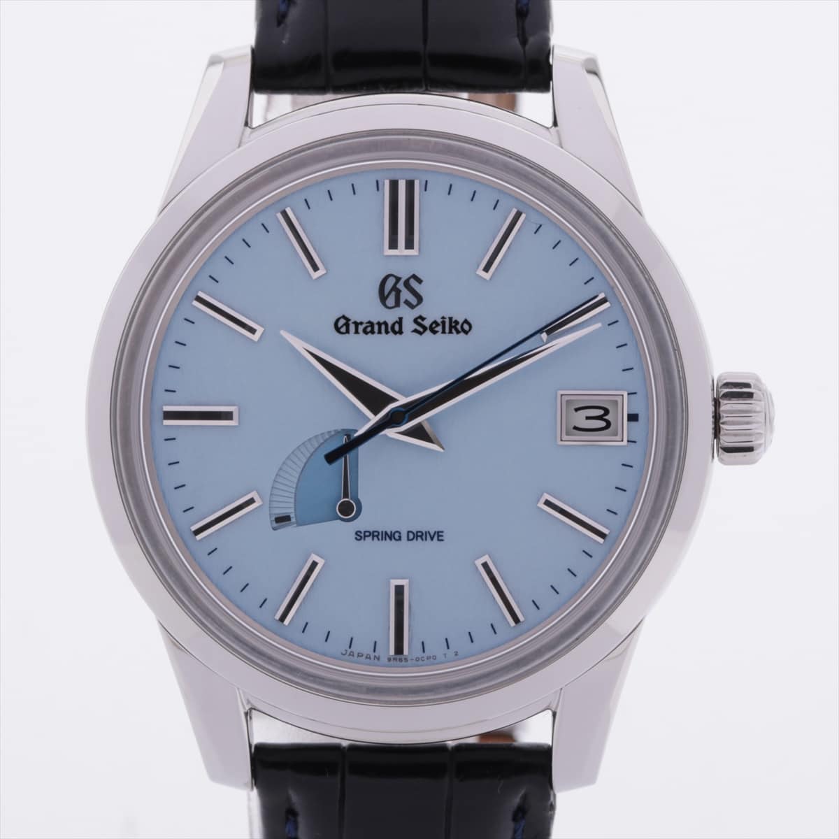 Grand Seiko Spring Drive SBGA407 SS & Leather AT Blue-Face